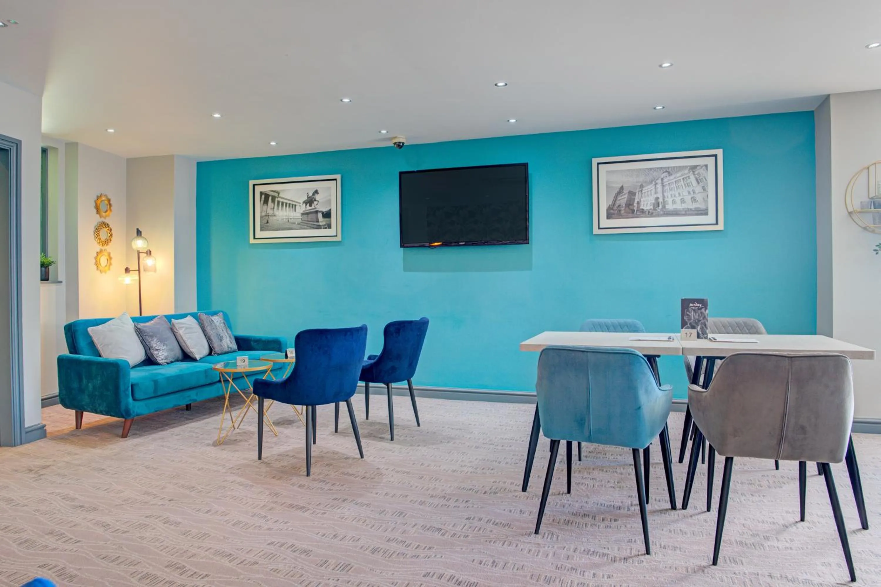 Seating area in Atlantic Tower Hotel Liverpool By Sunday