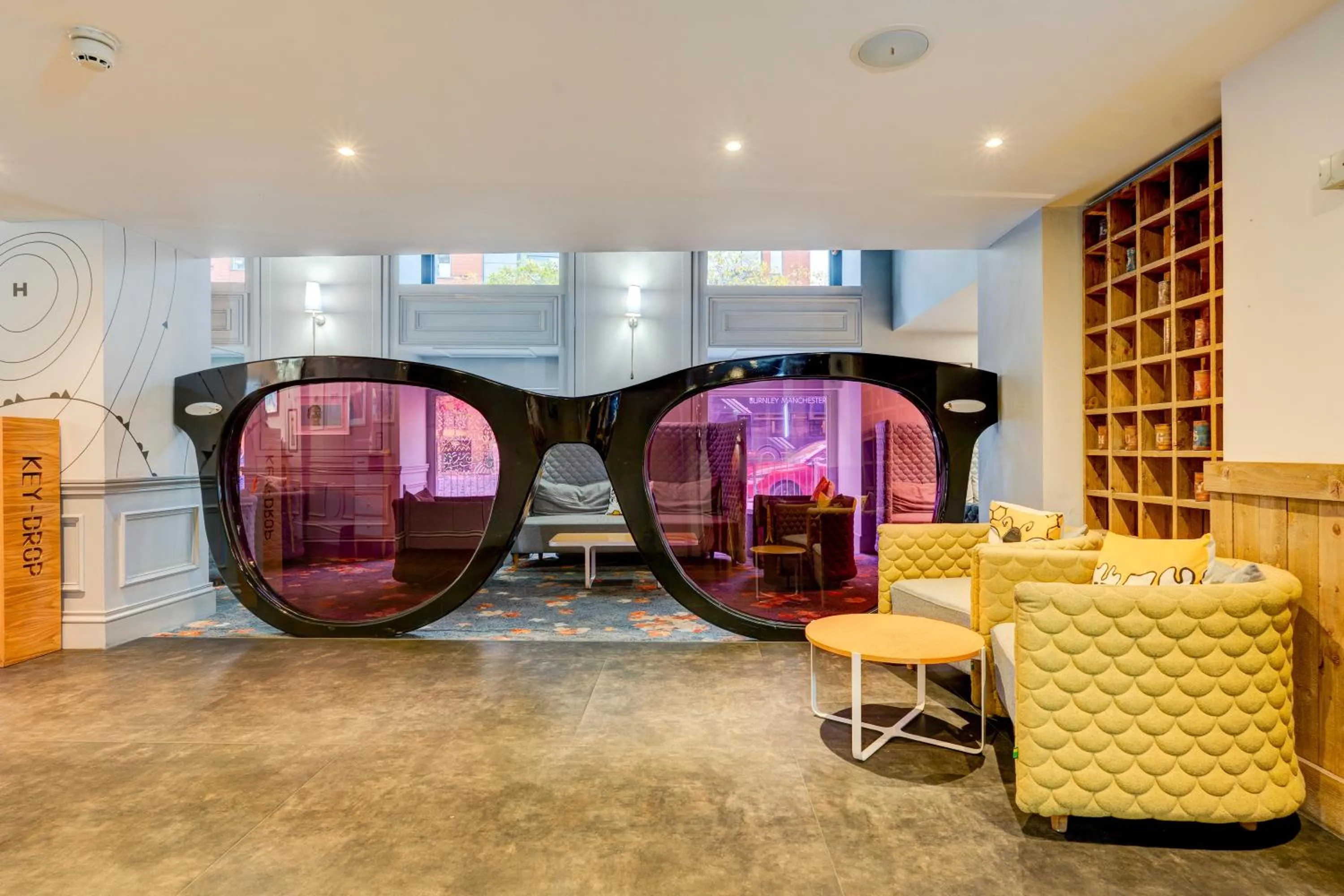 Seating area in Manchester Portland By Sunday