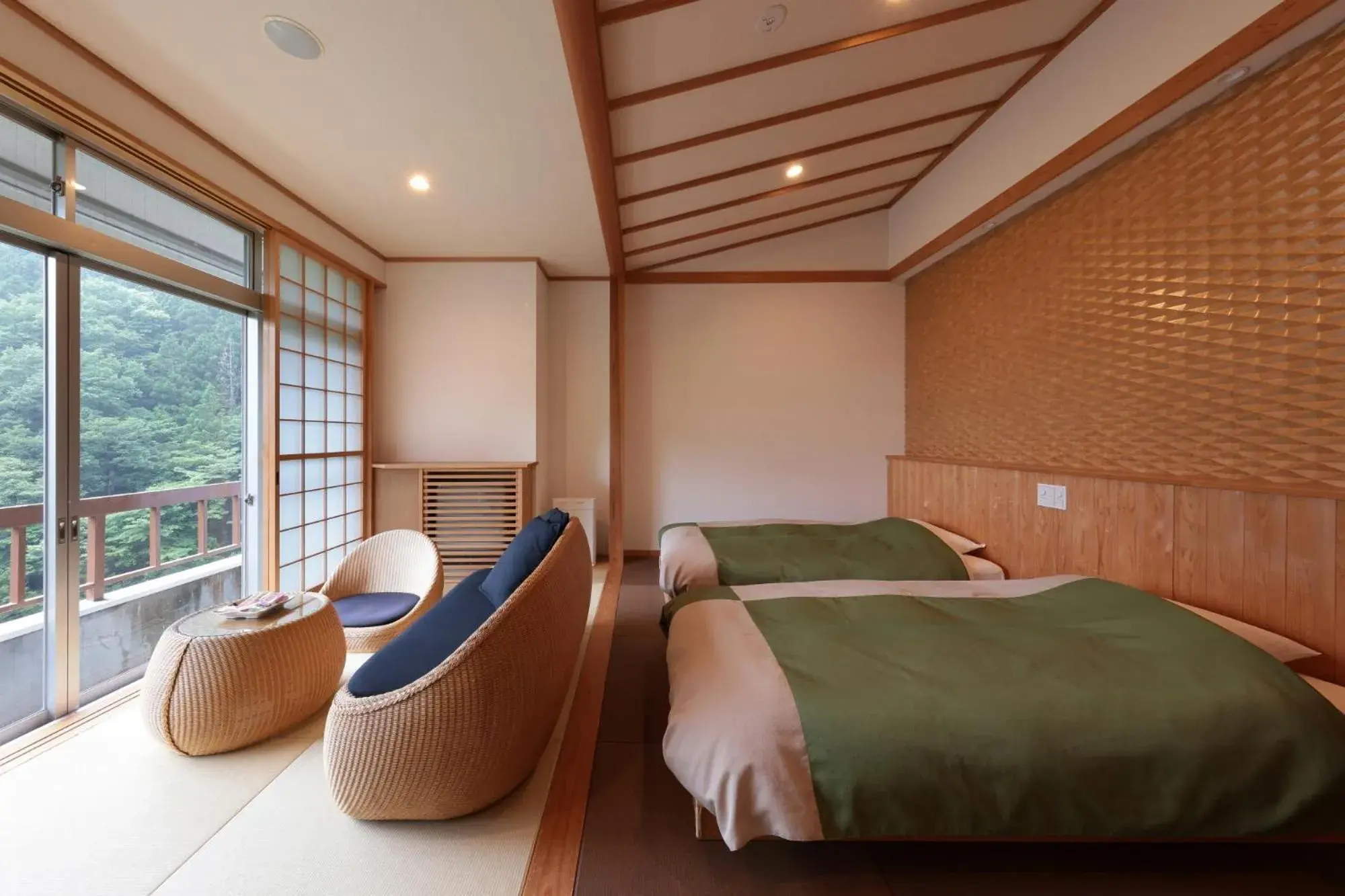 Superior Twin Room with Shower in Akagi Onsen Hotel Superior Twin Room with Shower in Akagi Onsen Hotel