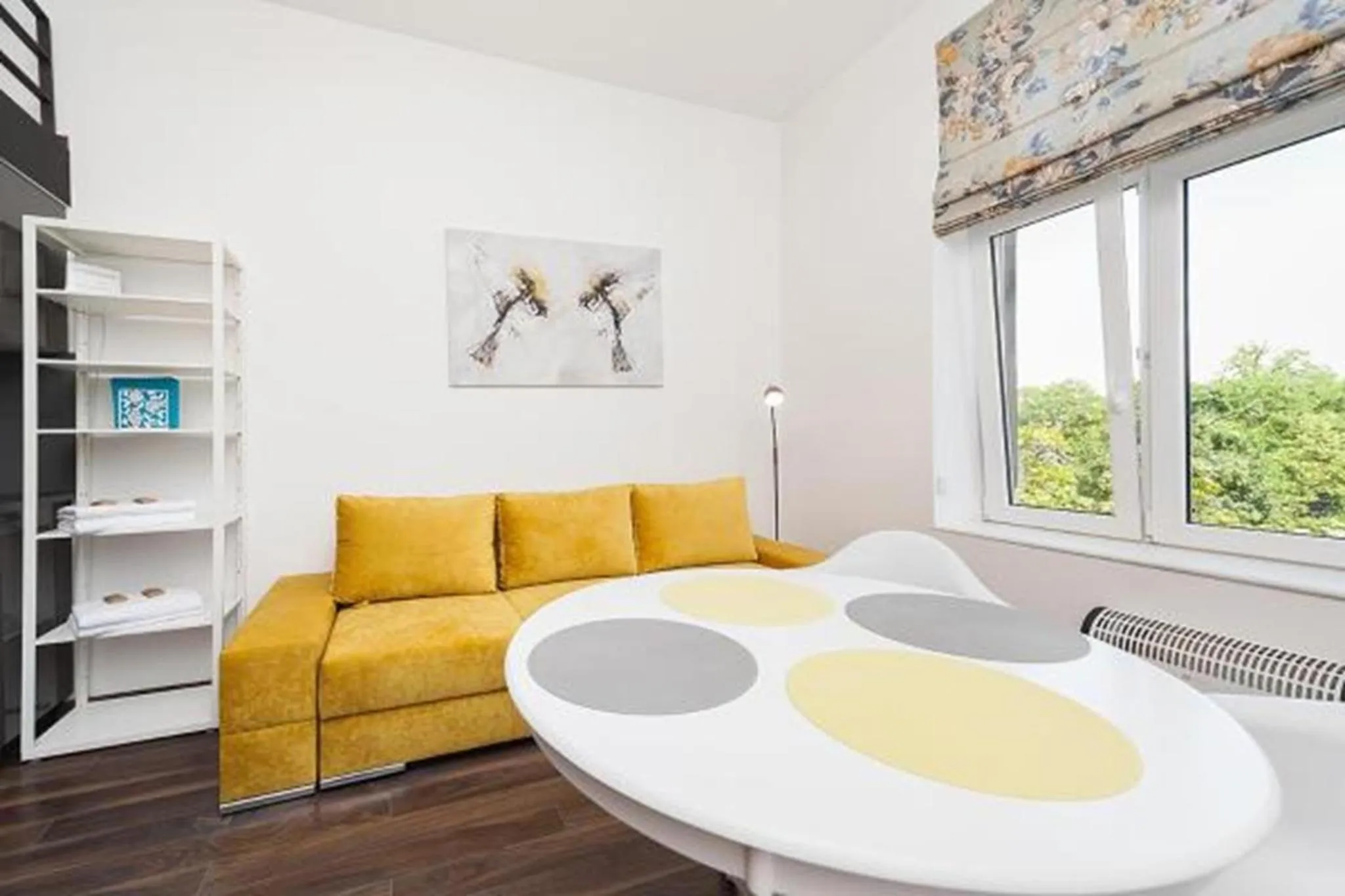 Living room in 2 Nights Apartments - great location, right next to Main Rail and Bus Station, 10 min to Main Square by foot