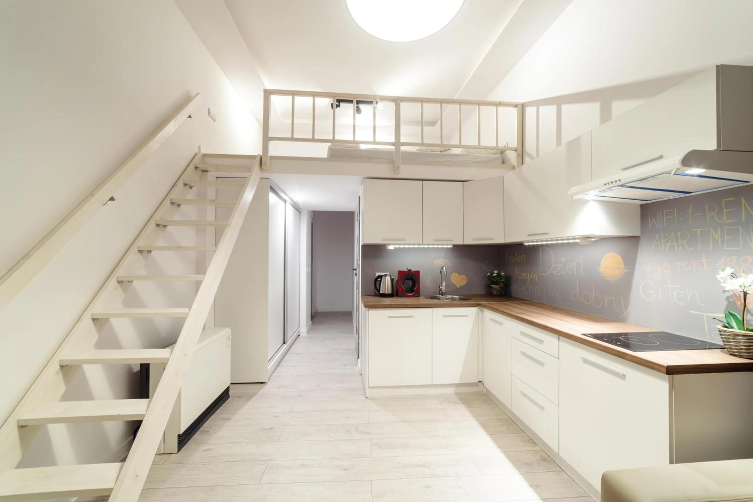 Photo of the whole room in 2 Nights Apartments - great location, right next to Main Rail and Bus Station, 10 min to Main Square by foot