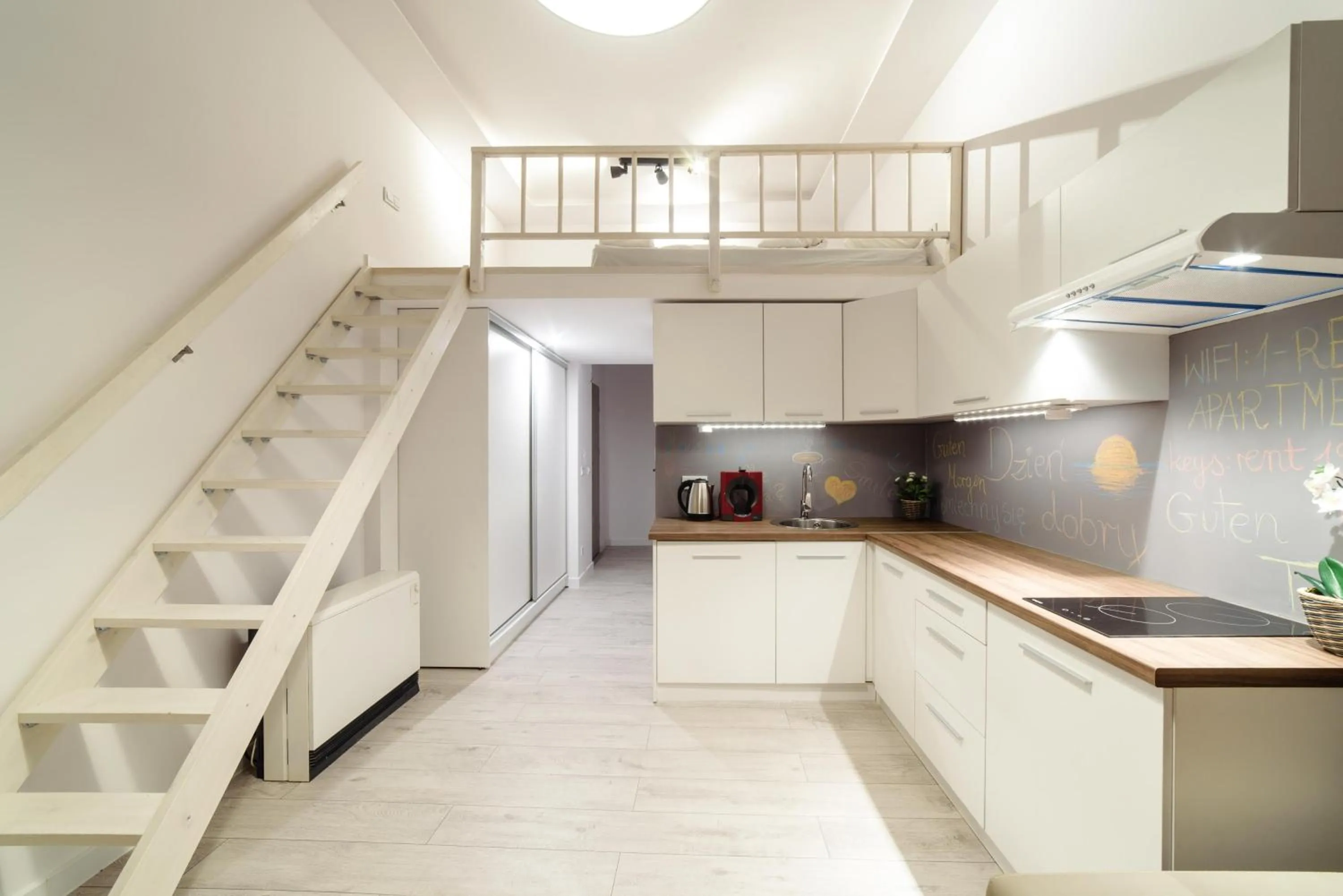 Photo of the whole room in 2 Nights Apartments - great location, right next to Main Rail and Bus Station, 10 min to Main Square by foot