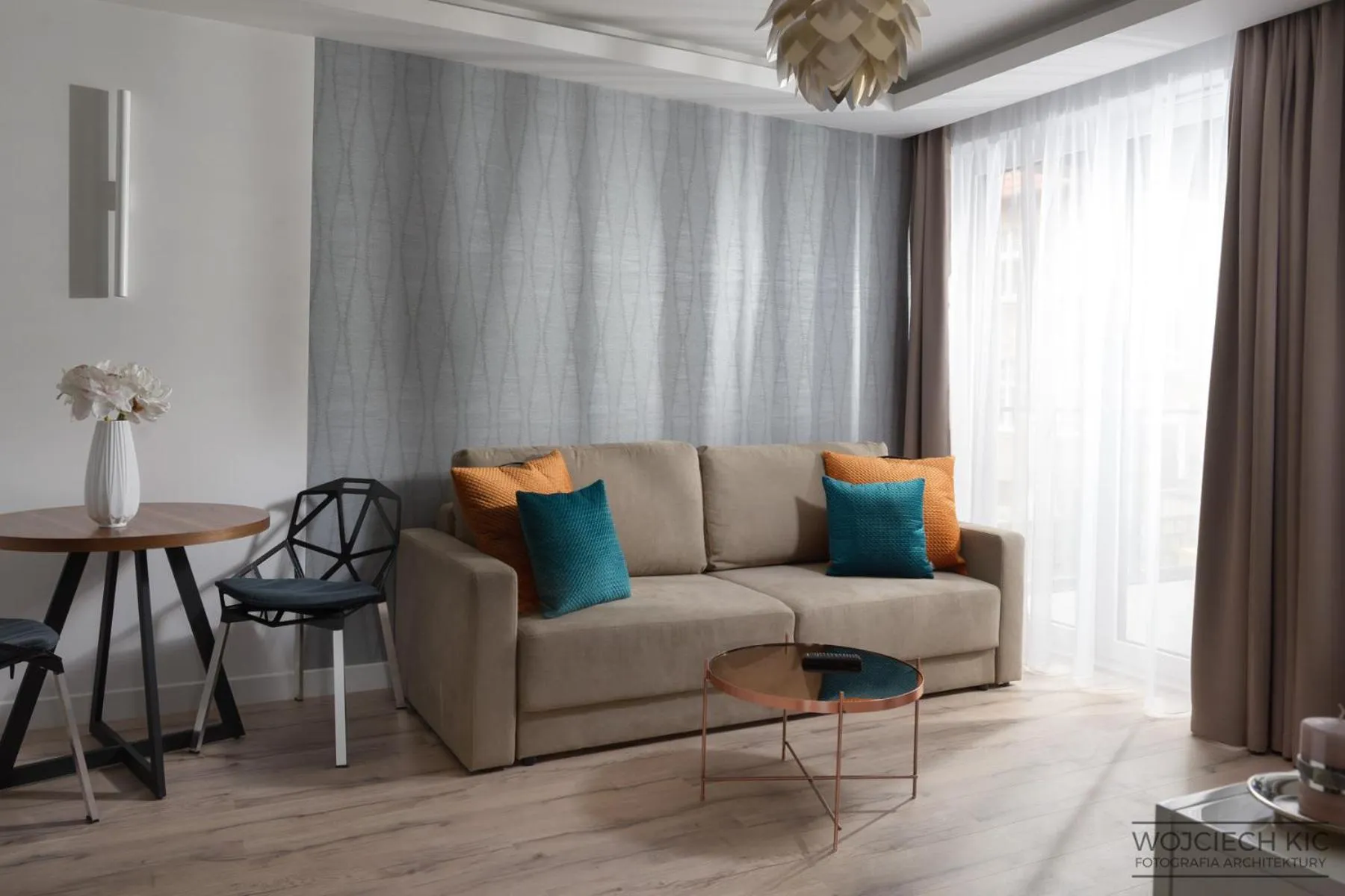 Living room in My Story Sopot Apartments