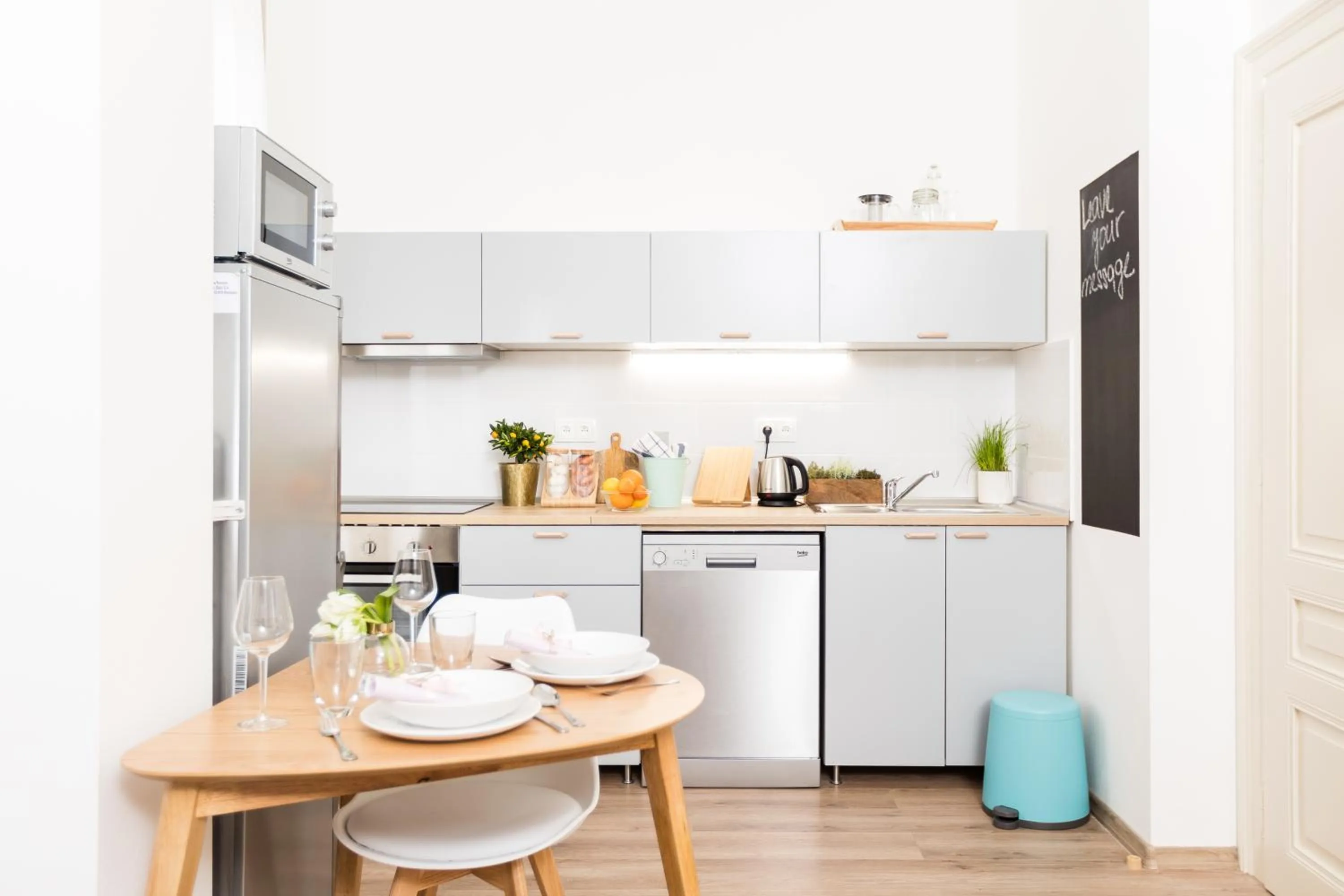 Kitchen or kitchenette in Chill apartments