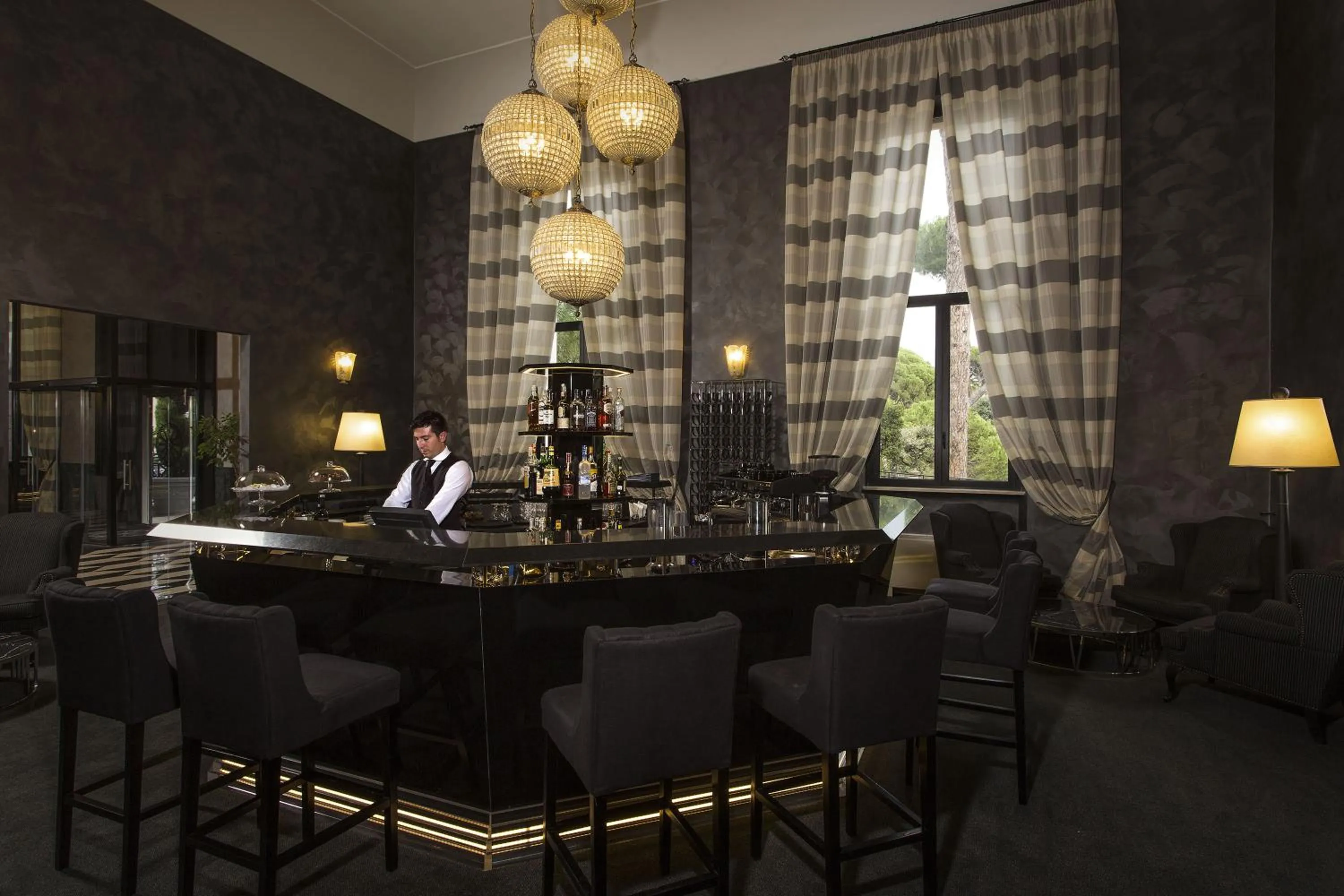 Lounge or bar in TH Roma - Carpegna Palace
