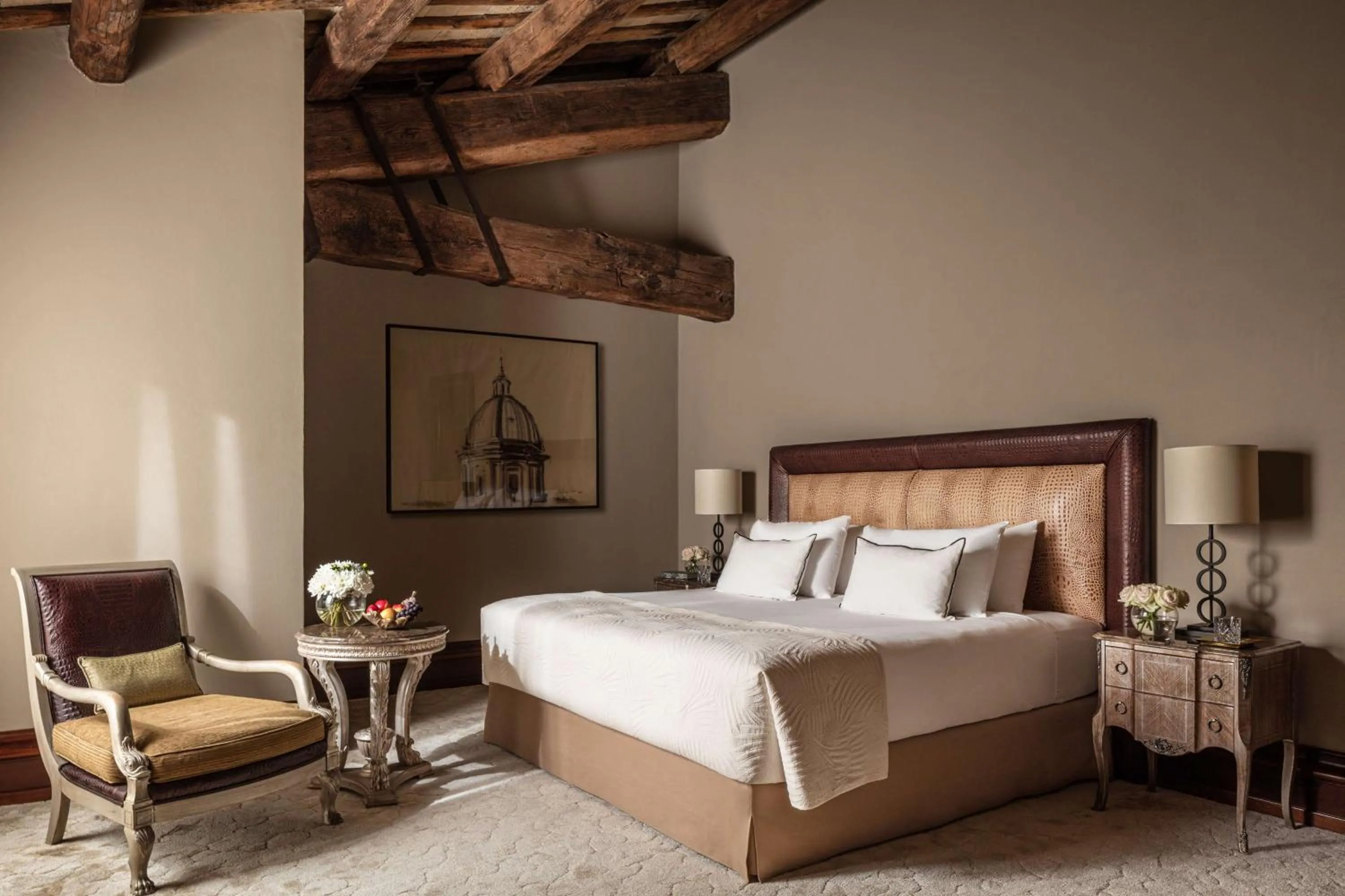 Bedroom, Bed in Anantara Palazzo Naiadi Rome Hotel - A Leading Hotel of the World