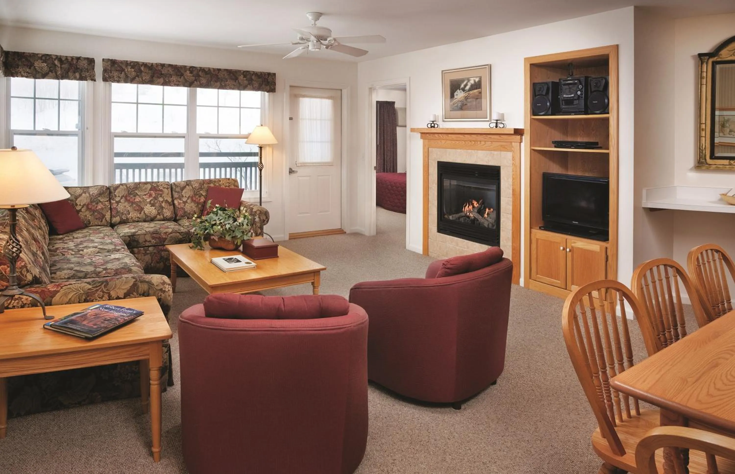Living room in Club Wyndham Smugglers' Notch Vermont