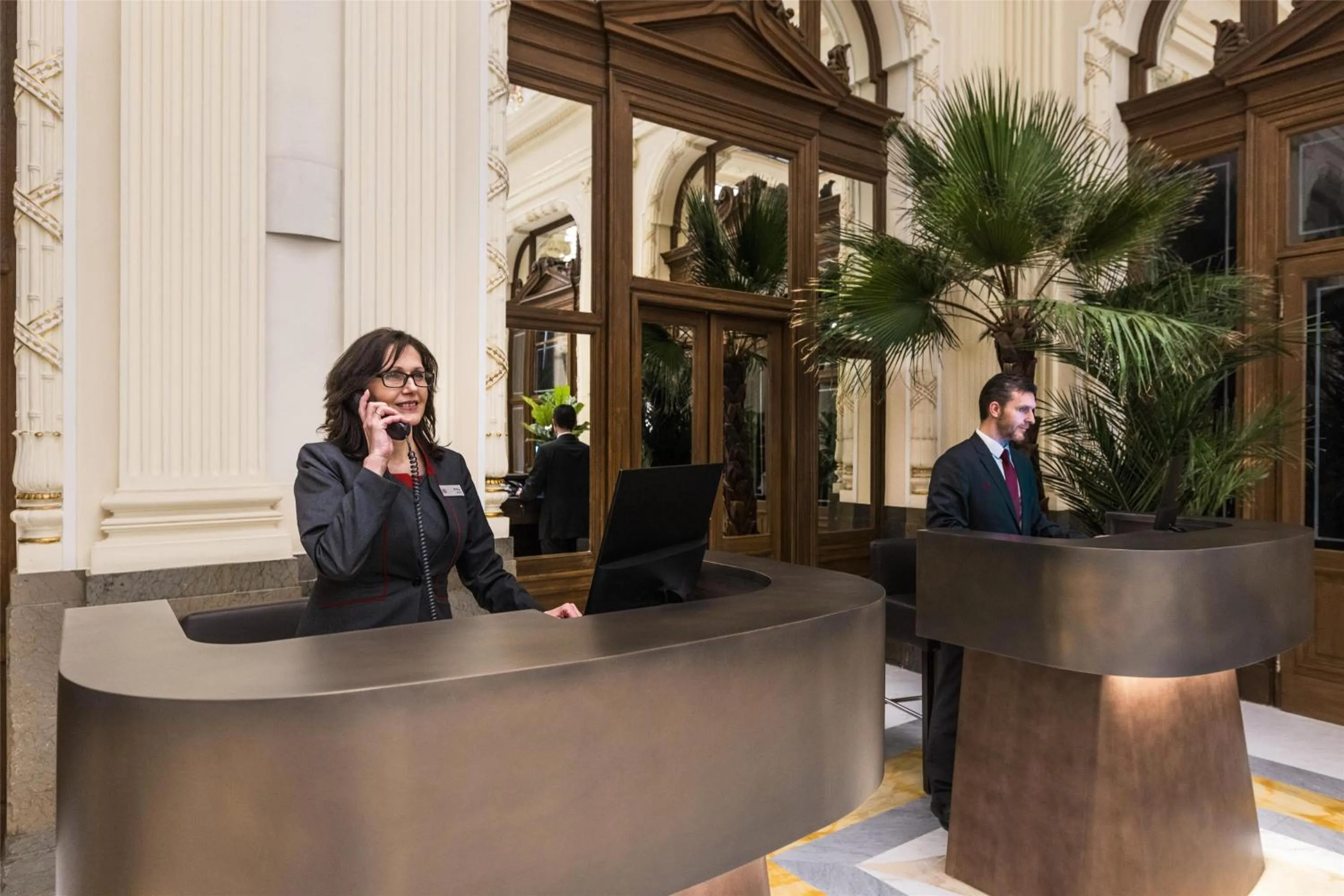 Lobby or reception in NH Collection Prague Carlo IV