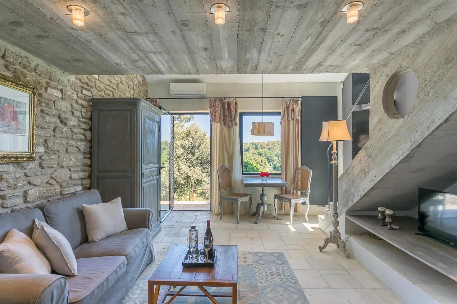 Seating area in Domaine Les Roullets