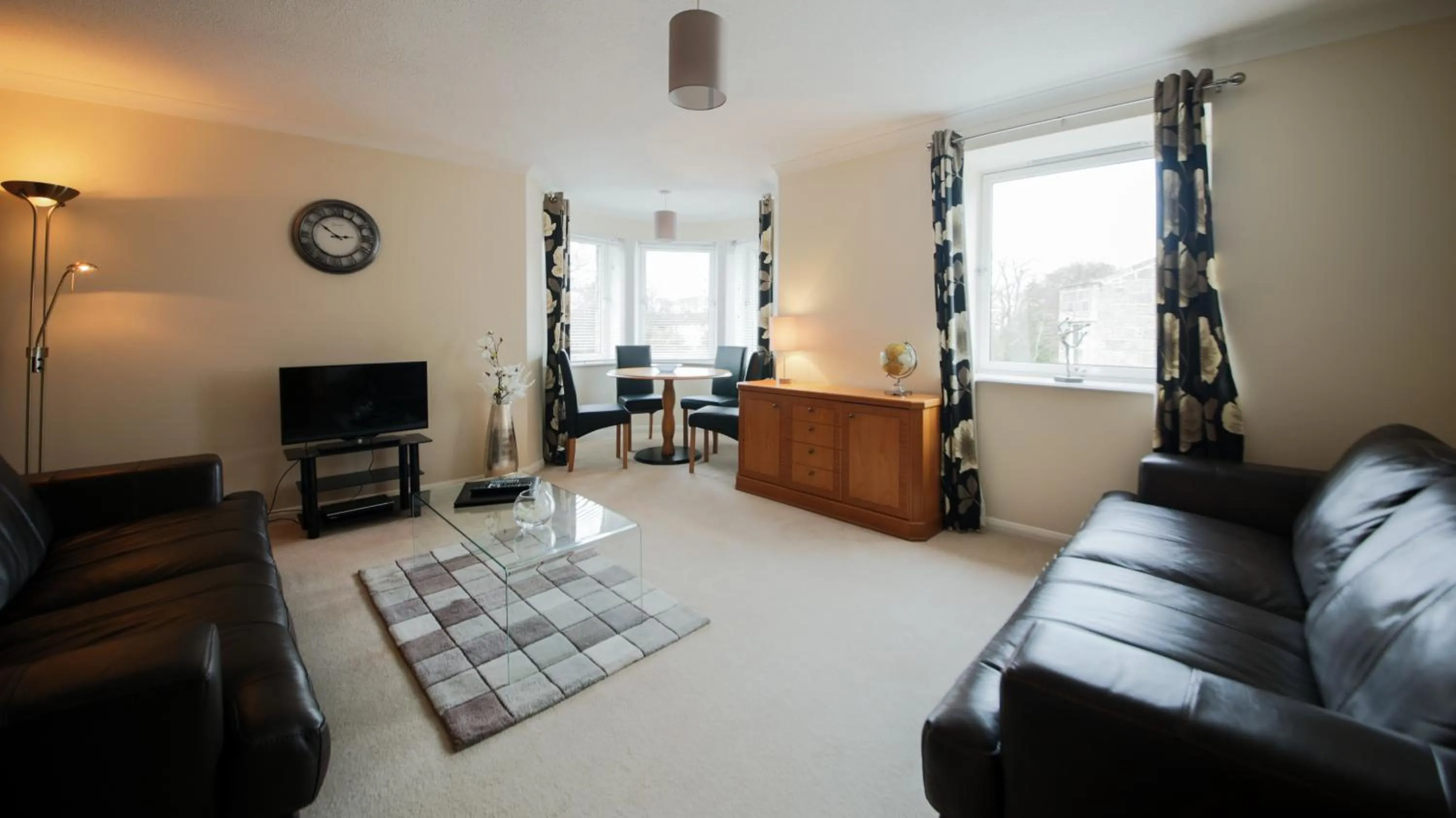 Living room in The Spires Serviced Apartments Aberdeen