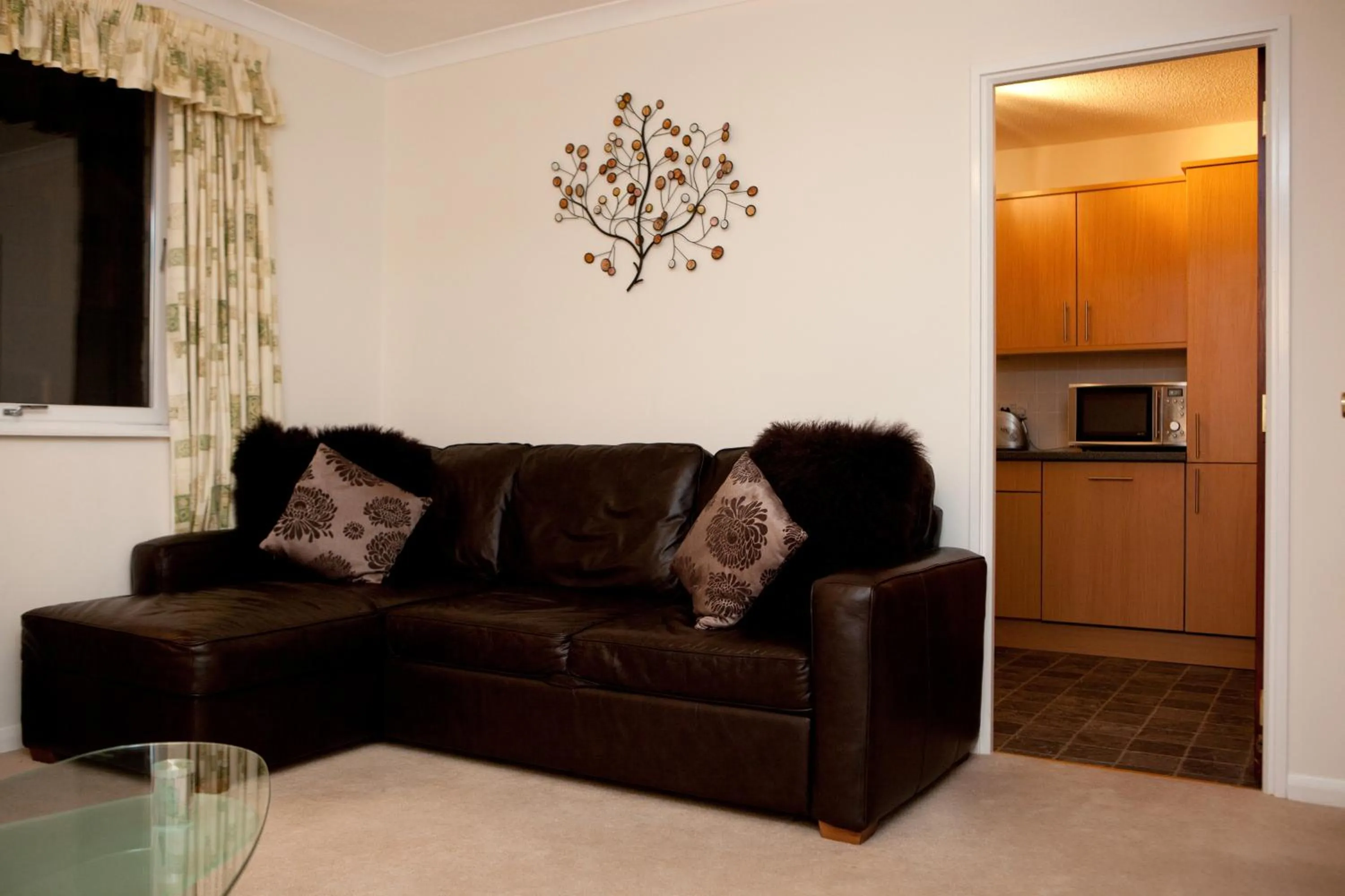 Living room in The Spires Serviced Apartments Aberdeen