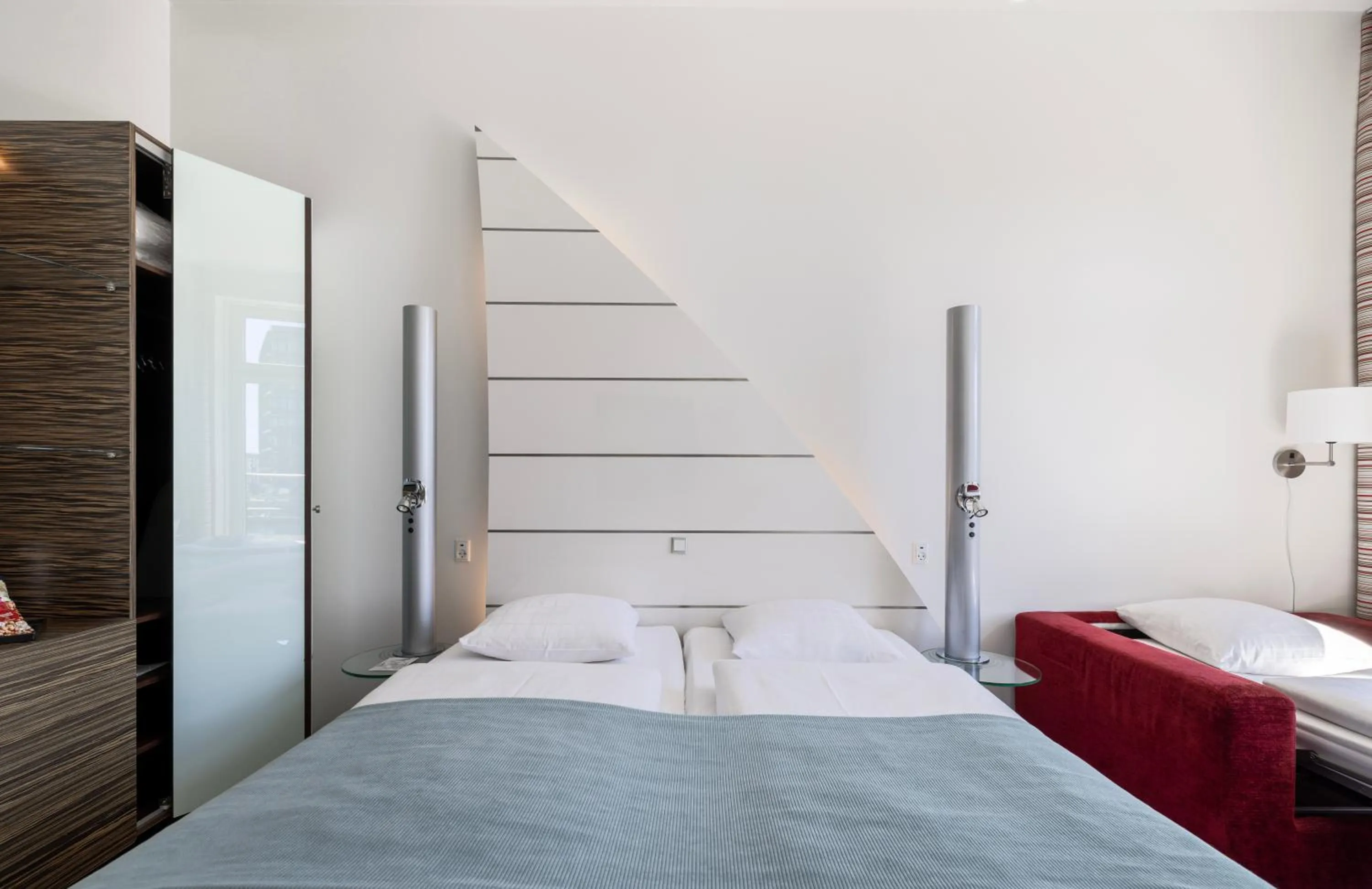 Bed in Copenhagen Island Hotel