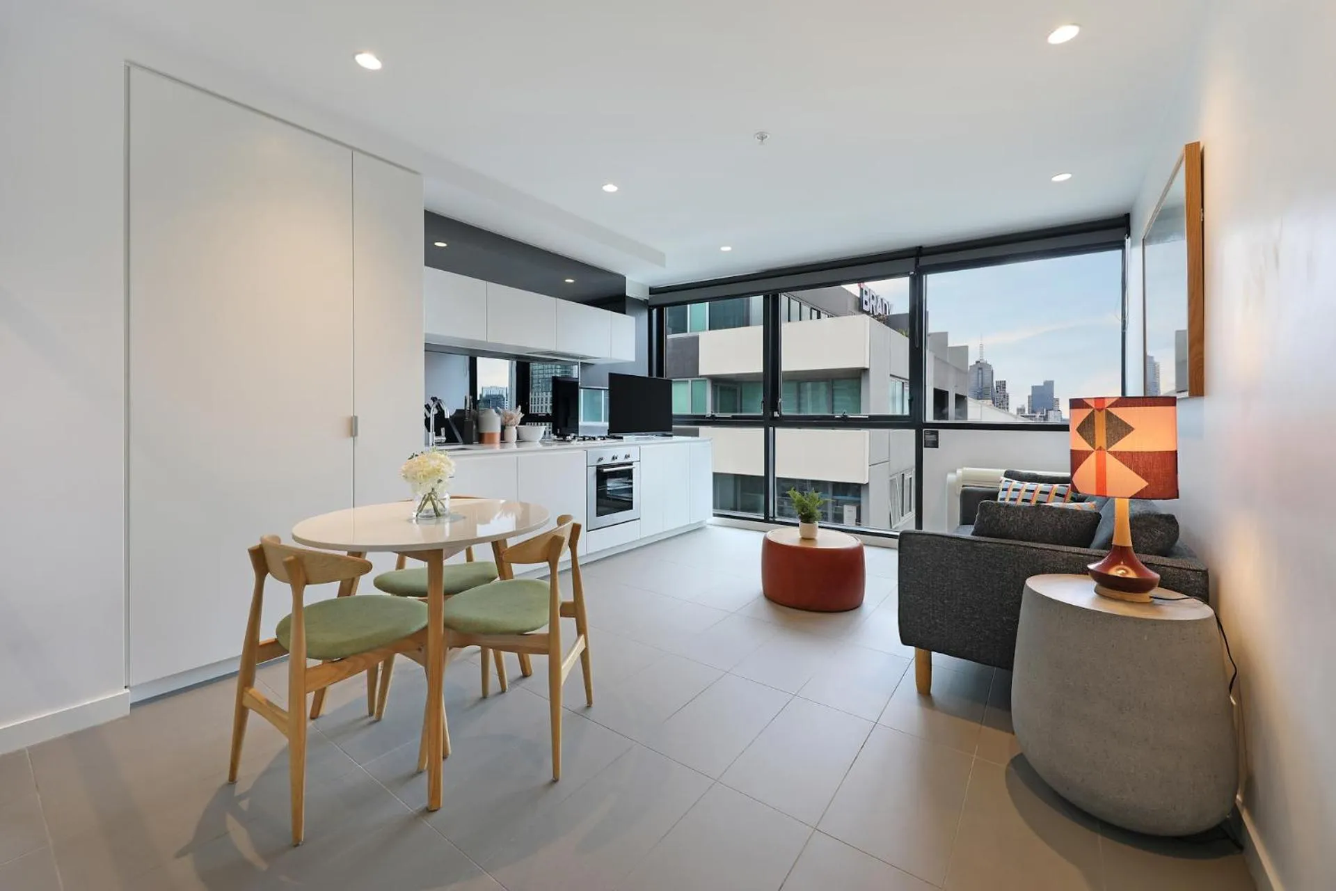 Kitchen or kitchenette in The Canvas Apartment Hotel