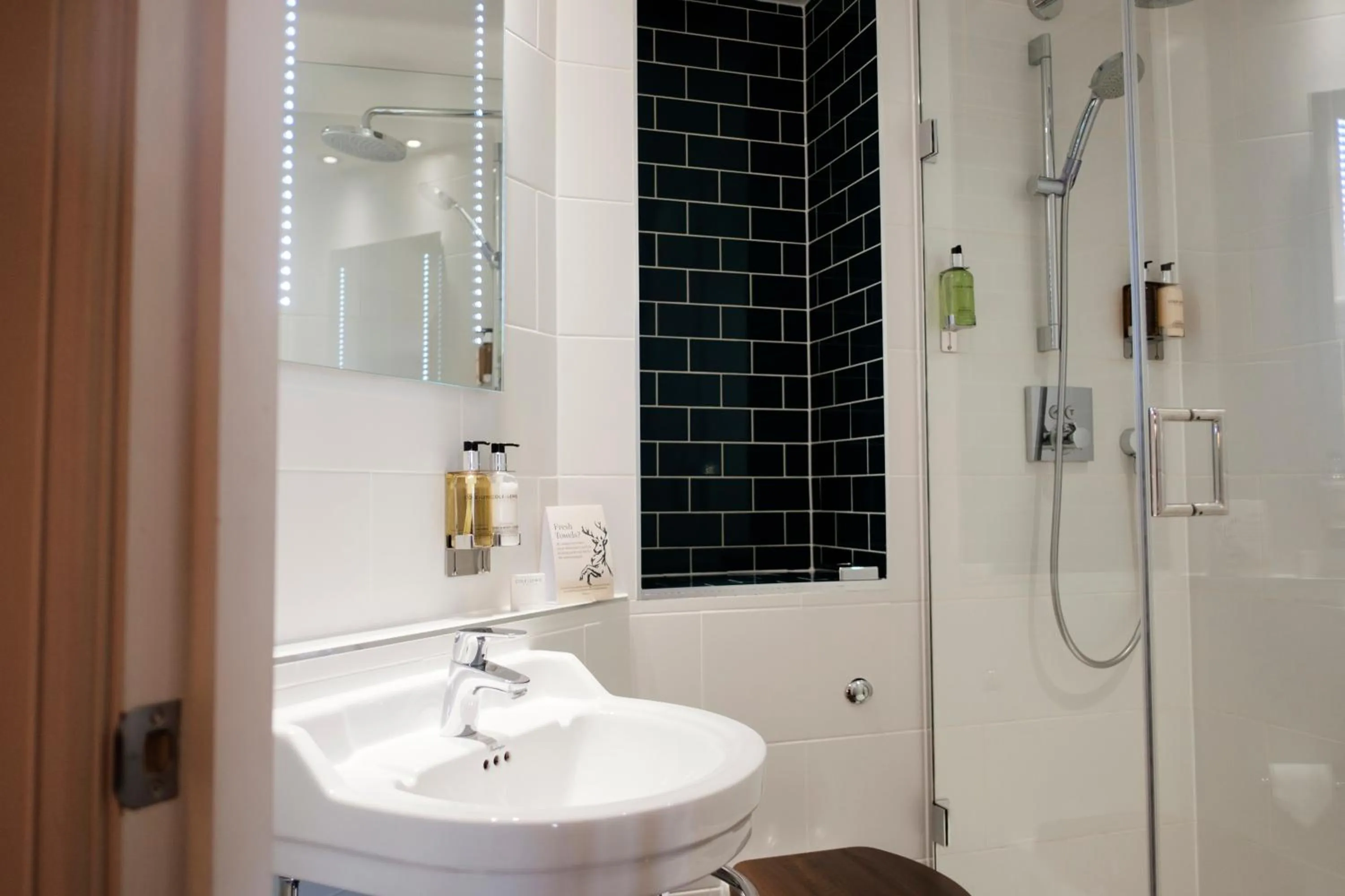 Shower in The White Hart Hotel