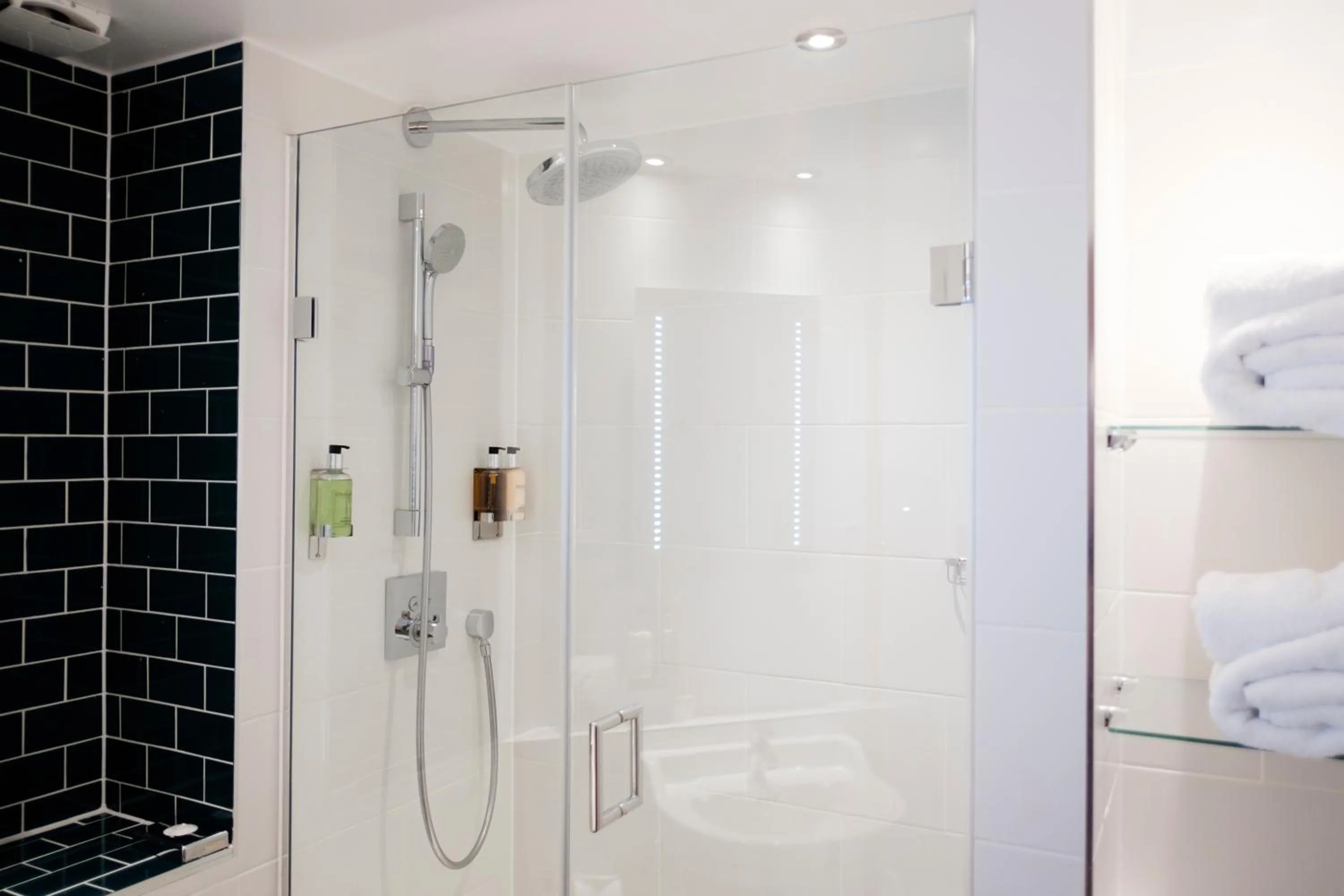 Shower in The White Hart Hotel