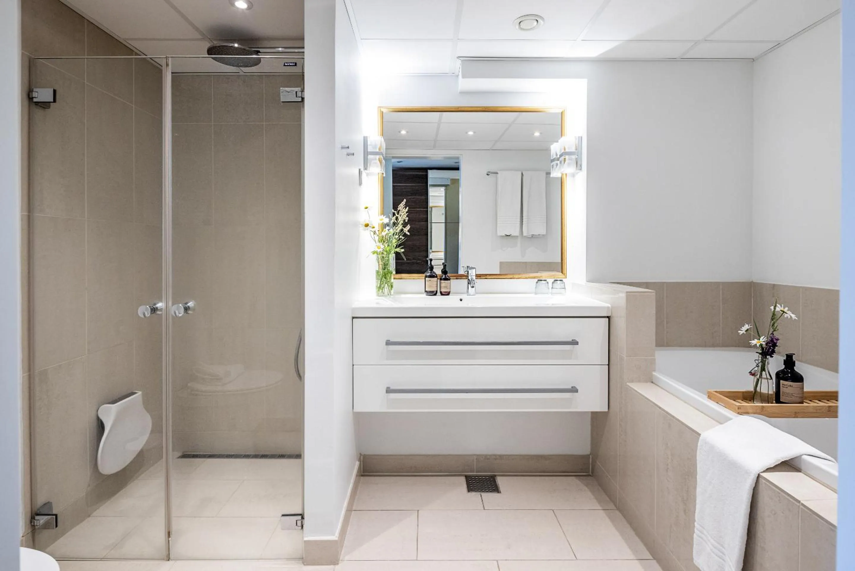 Shower in Hotel Scheelsminde