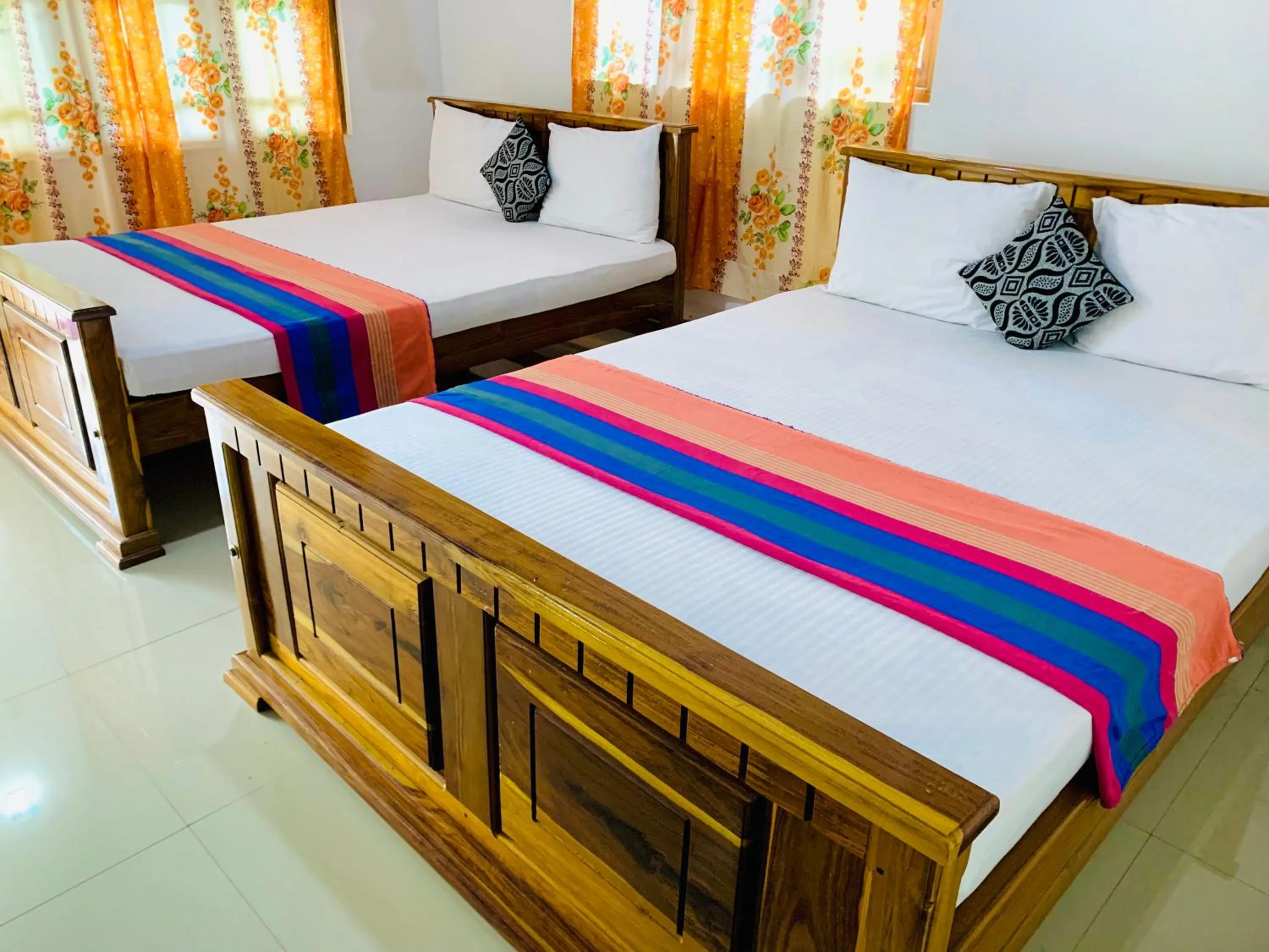 Bed in Rich Resort & Restaurant