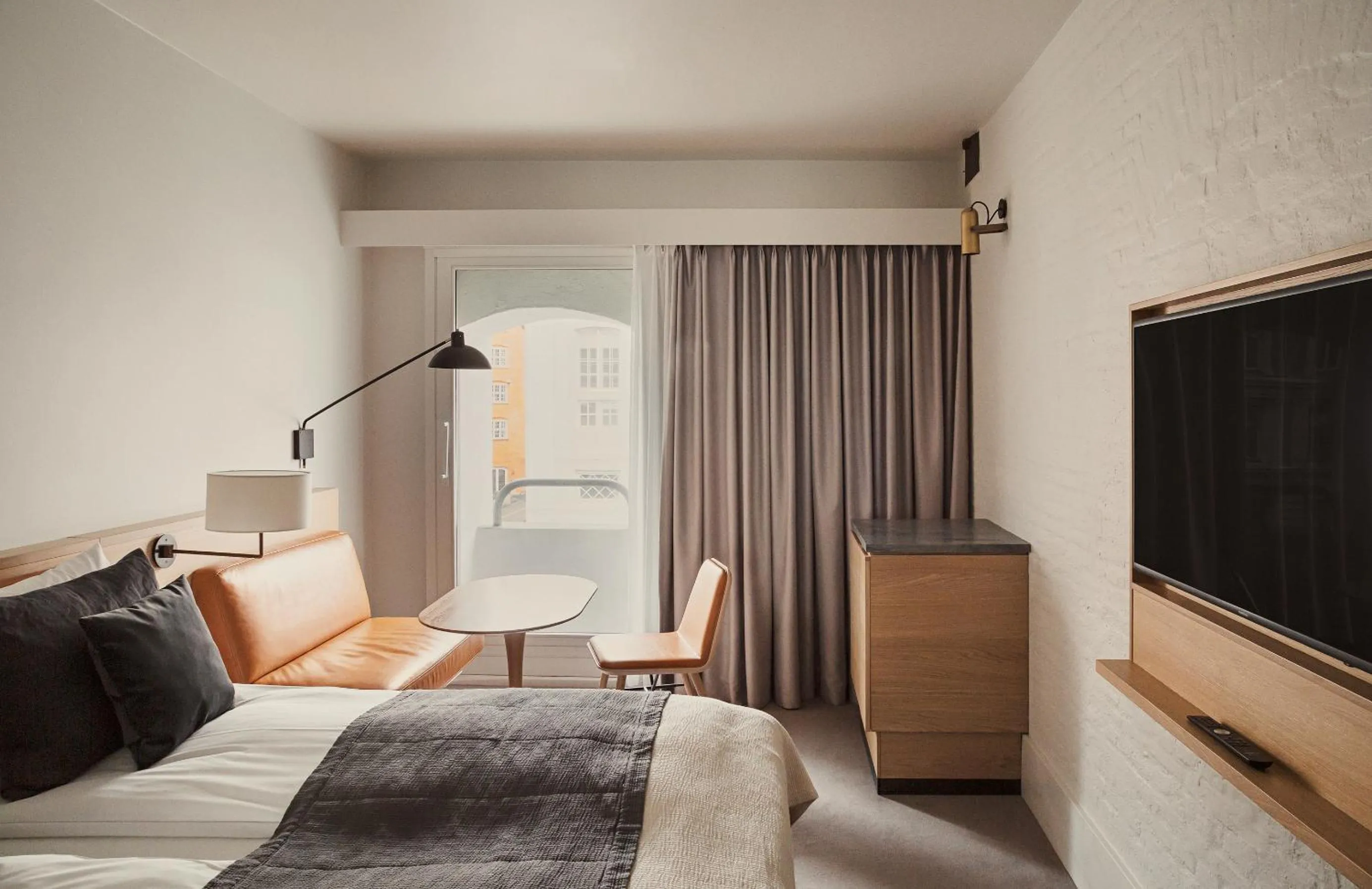 Bed in Copenhagen Admiral Hotel