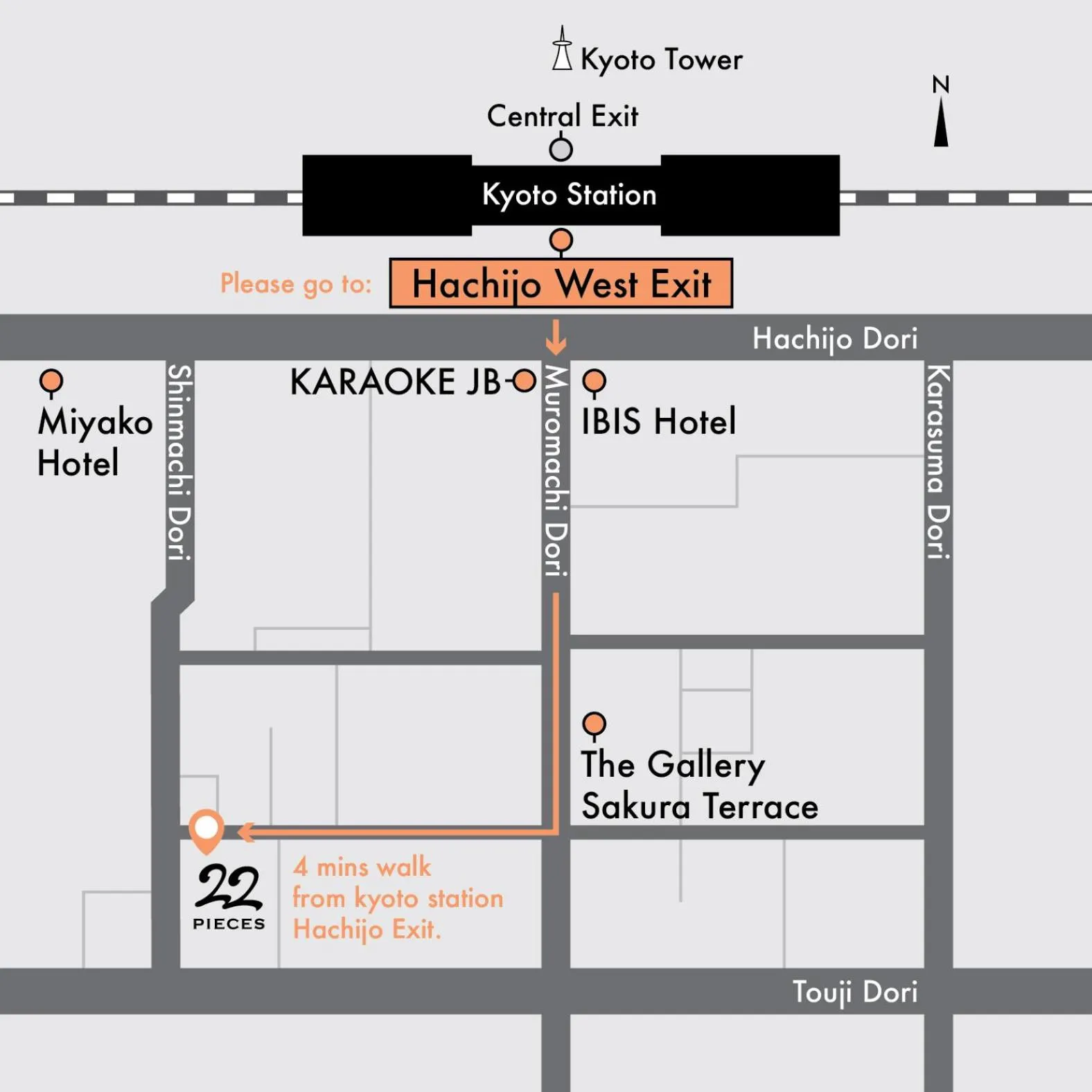 Off site in 22 PIECES