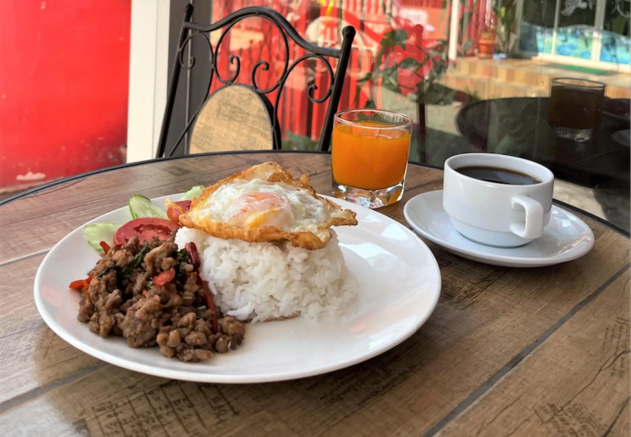 Asian breakfast in Golf-Sea-City Guest House