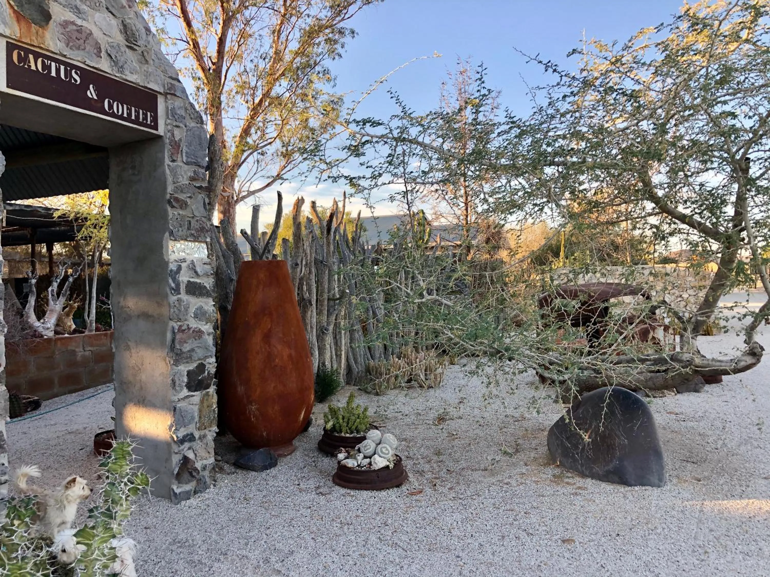 Restaurant/places to eat in Daureb Isib Campsite and B&B