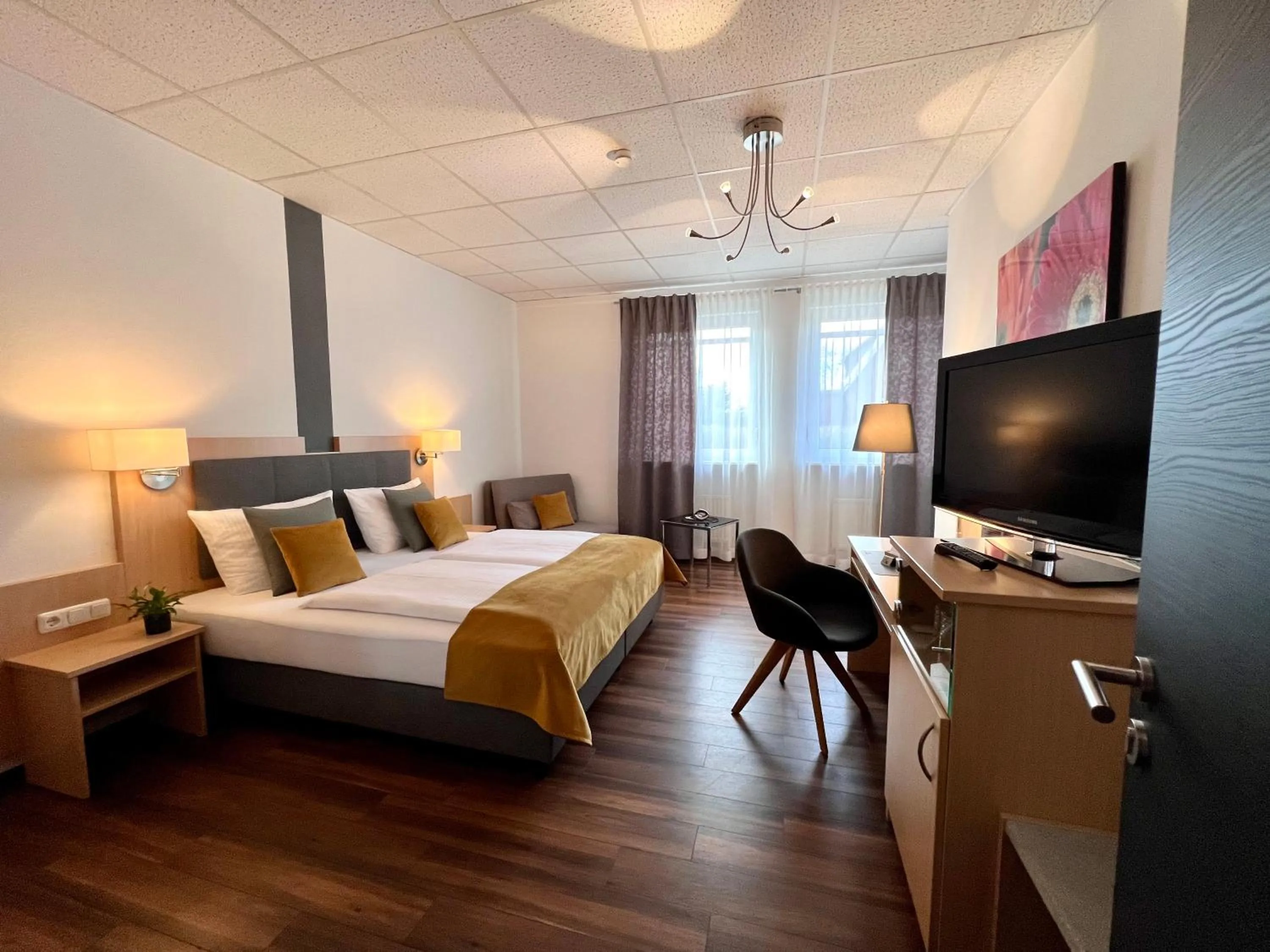 Bed in Hotel Garni am Obsthof Stade - Altes Land