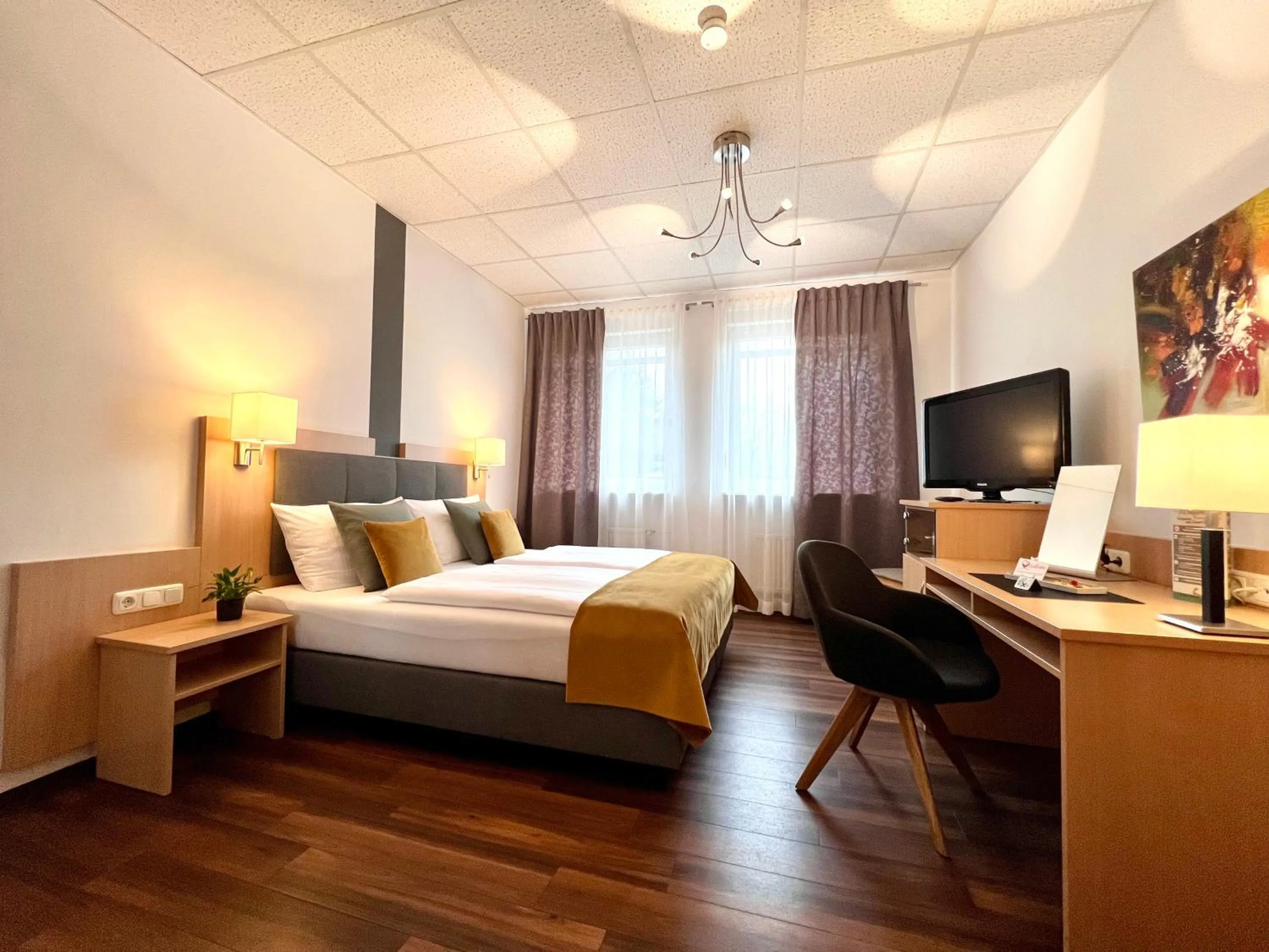 Bed in Hotel Garni am Obsthof Stade - Altes Land