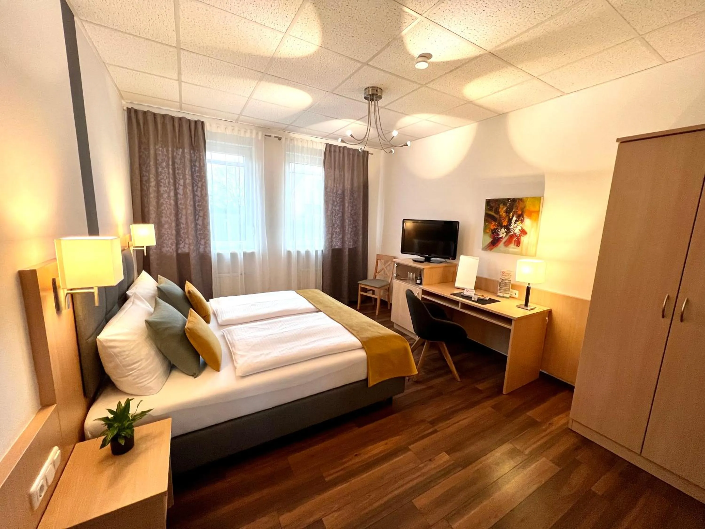 Bed in Hotel Garni am Obsthof Stade - Altes Land