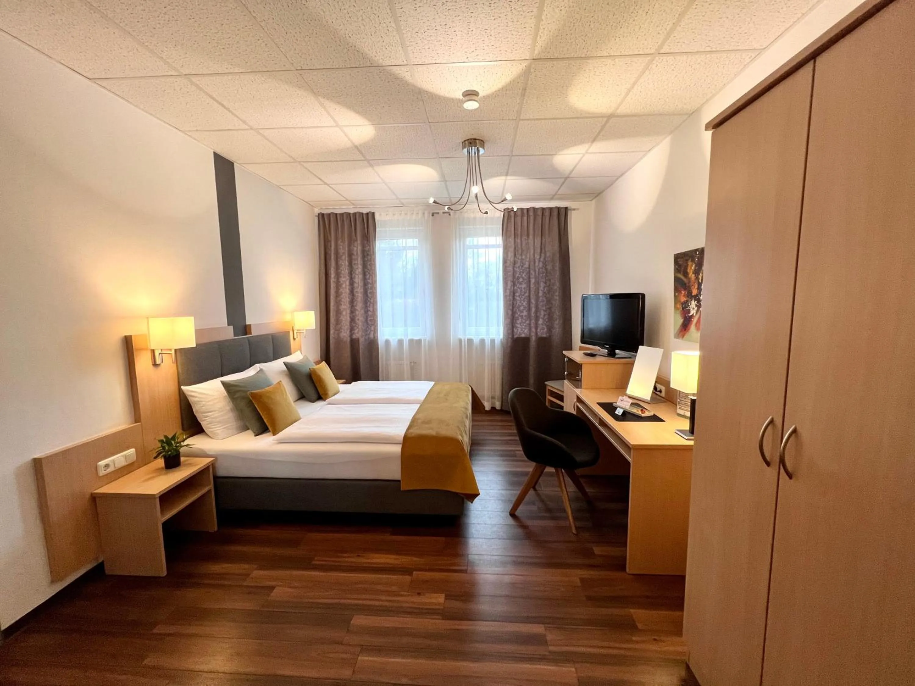 Bed in Hotel Garni am Obsthof Stade - Altes Land