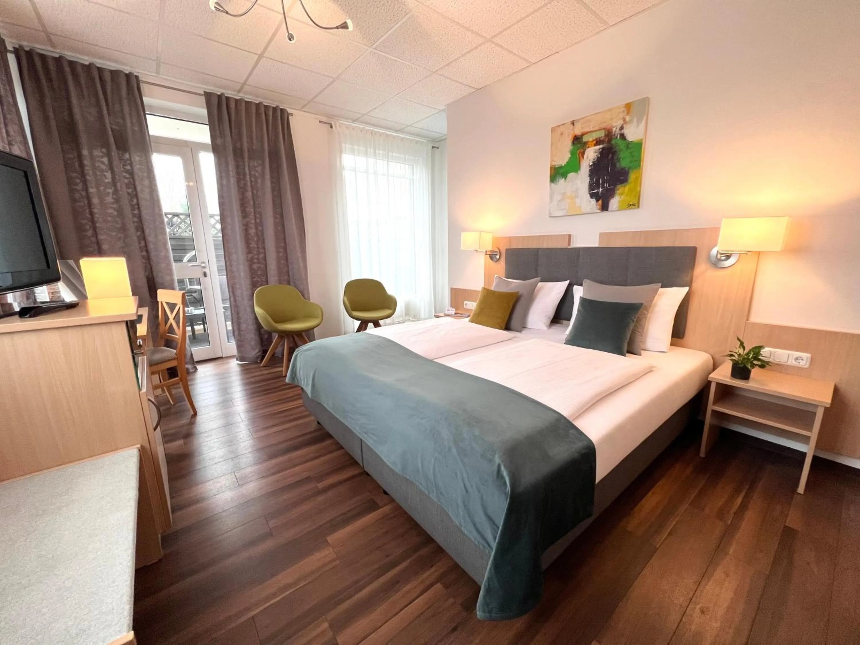 Bed in Hotel Garni am Obsthof Stade - Altes Land