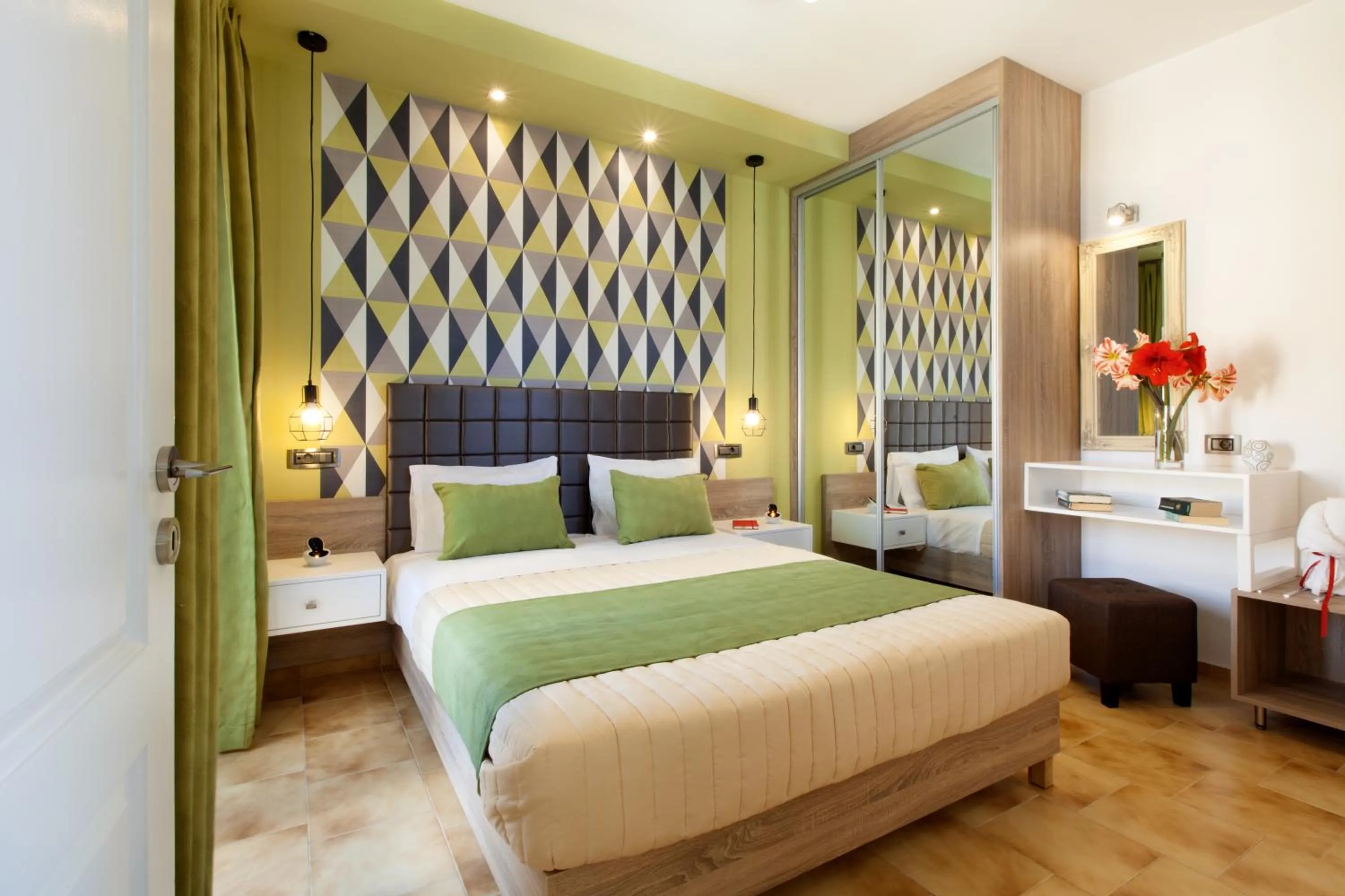 Bedroom, Bed in Kallitsakis Beach