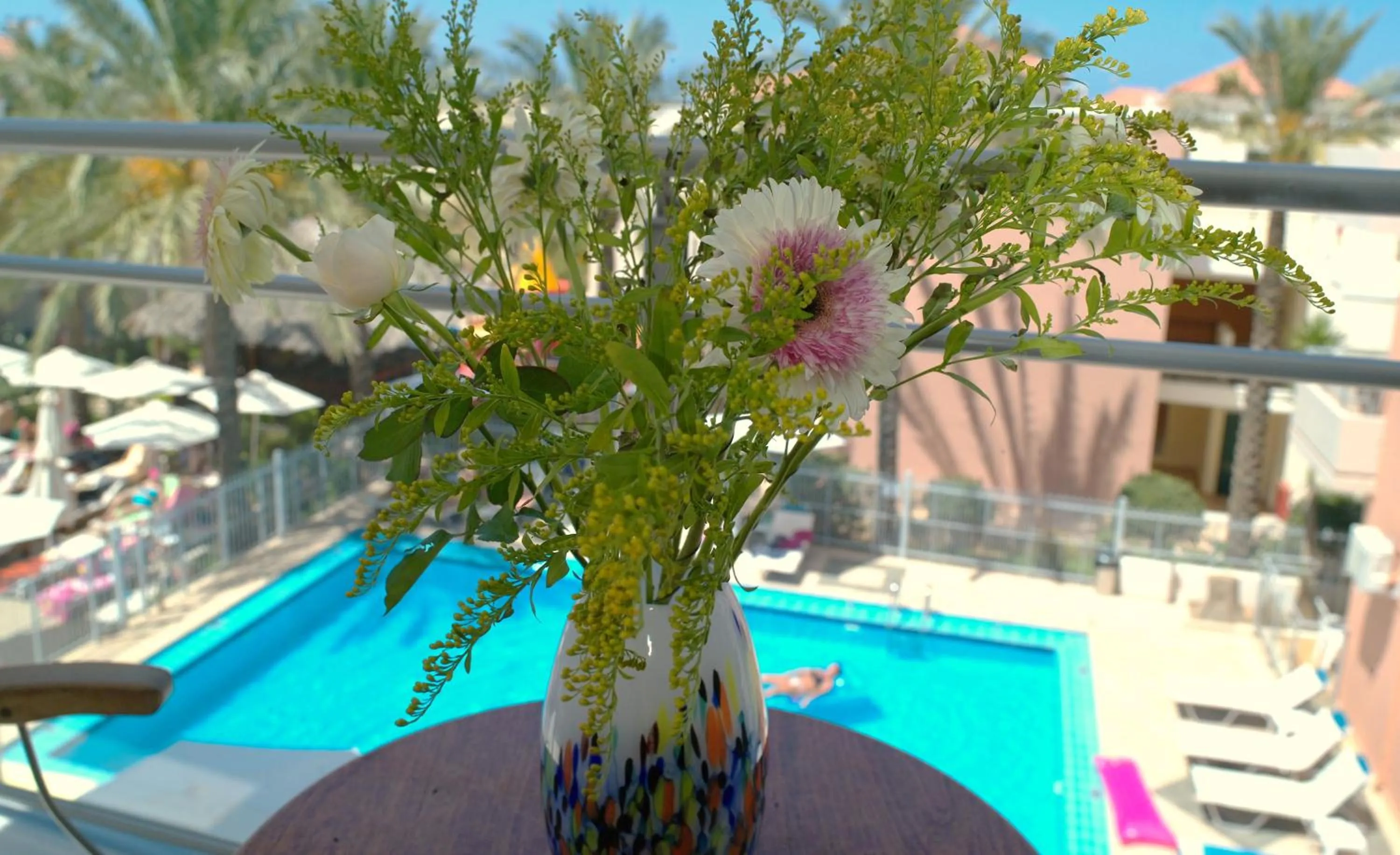 Pool view in Kallitsakis Beach