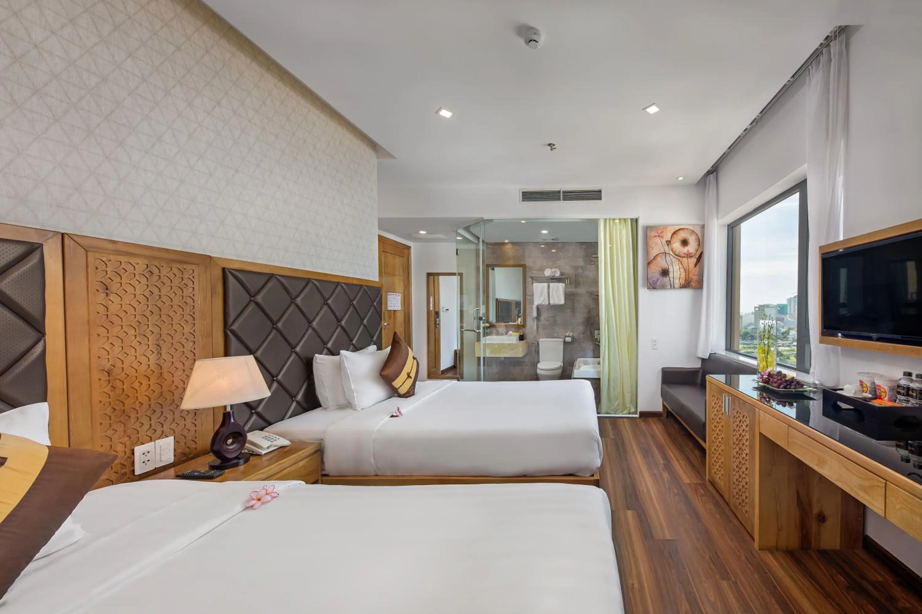 Bed in Grand Sunrise 3 Hotel & Spa Da Nang