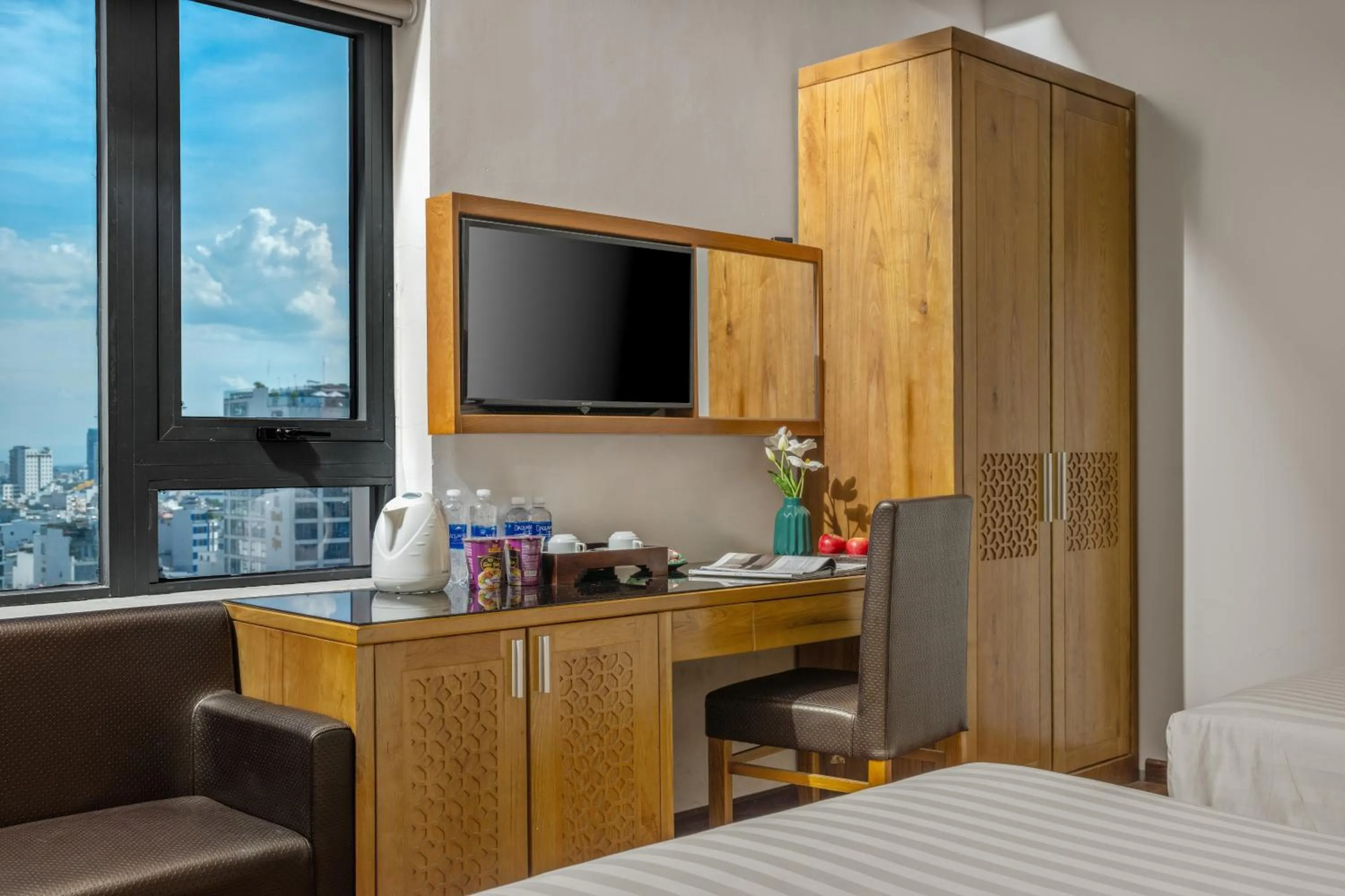 TV and multimedia, Bed in Grand Sunrise 3 Hotel & Spa Da Nang