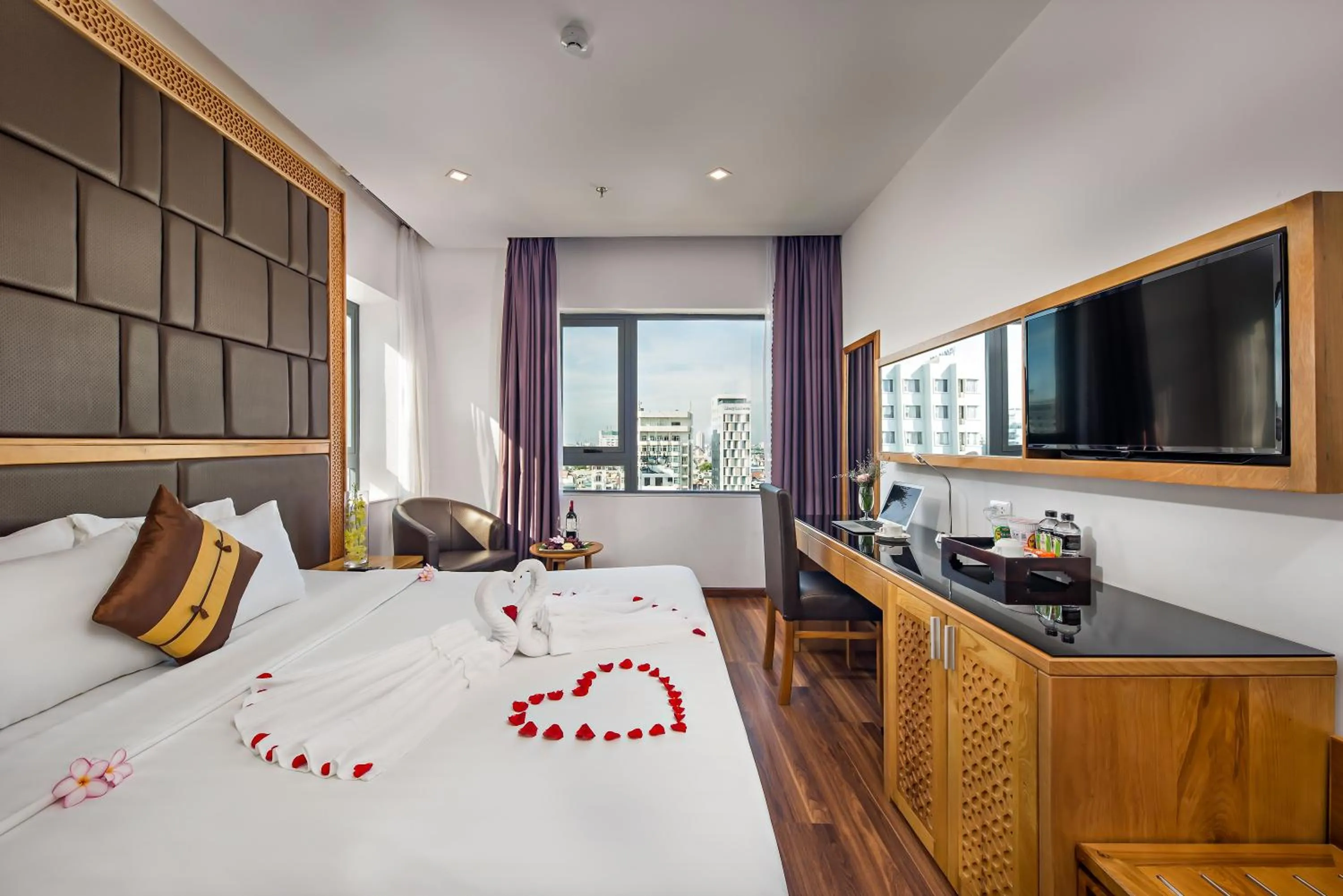 Bed in Grand Sunrise 3 Hotel & Spa Da Nang