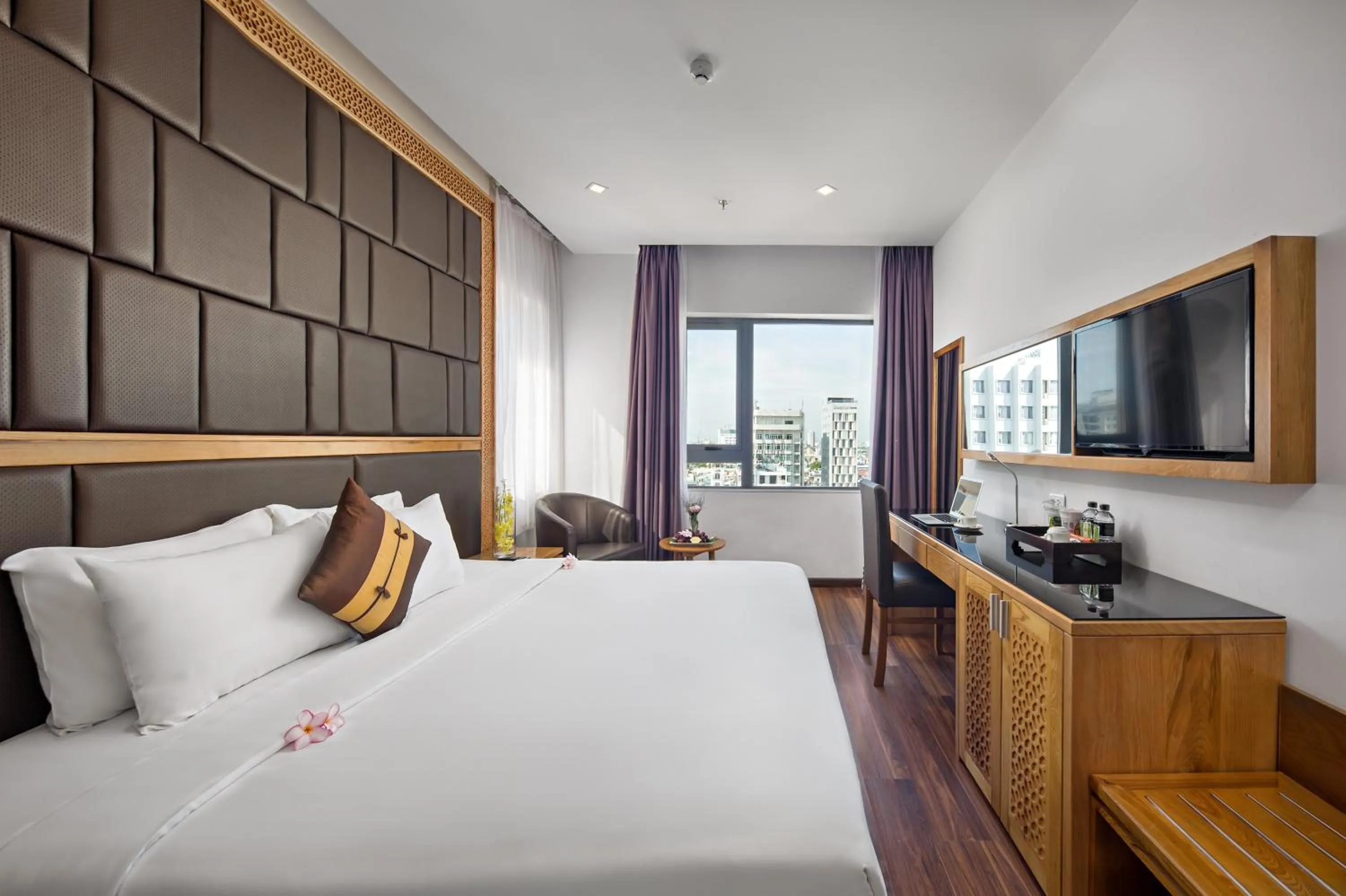 Bed in Grand Sunrise 3 Hotel & Spa Da Nang