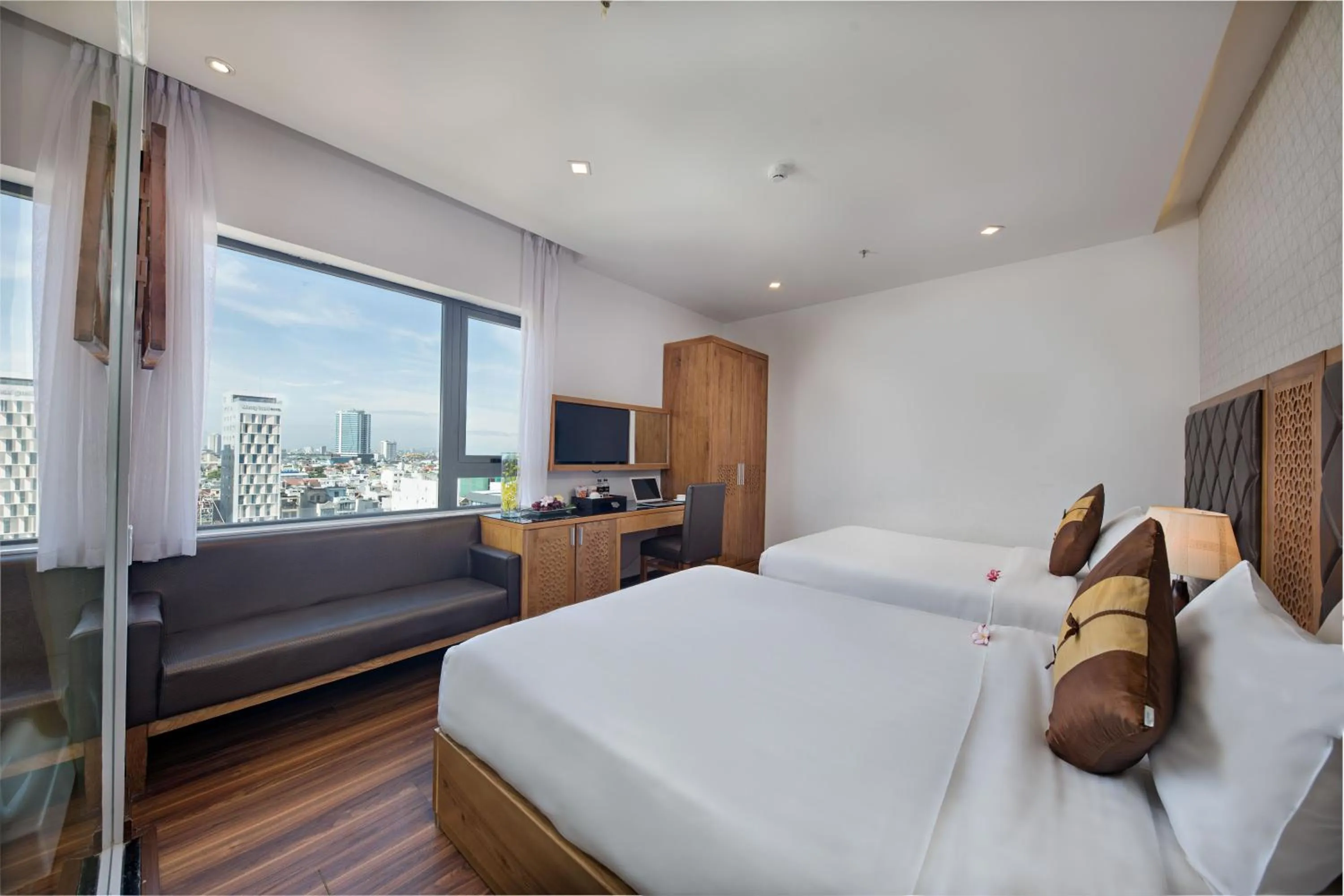 Bed in Grand Sunrise 3 Hotel & Spa Da Nang