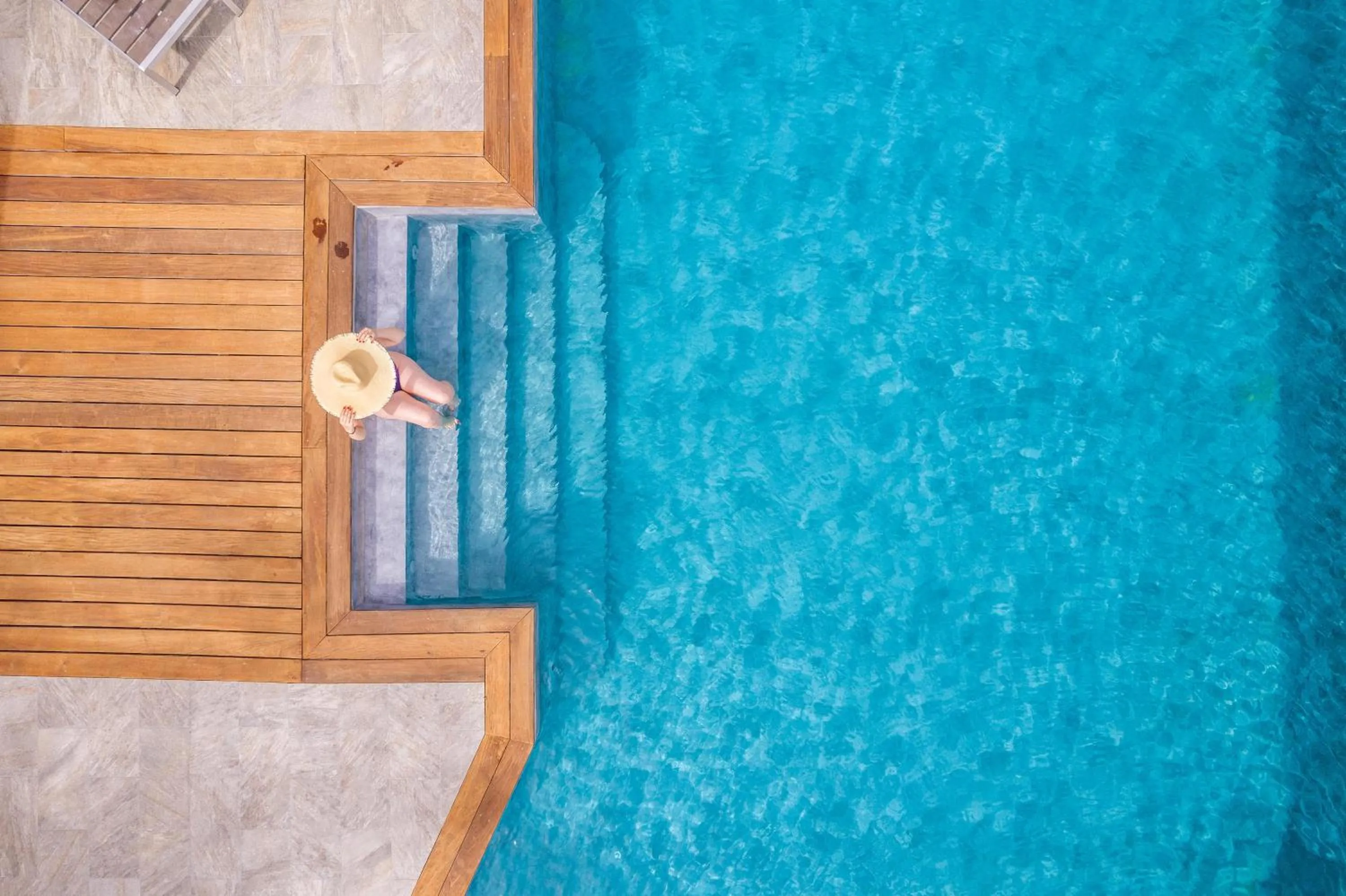 Swimming pool in Les Alizés Résidence & Spa