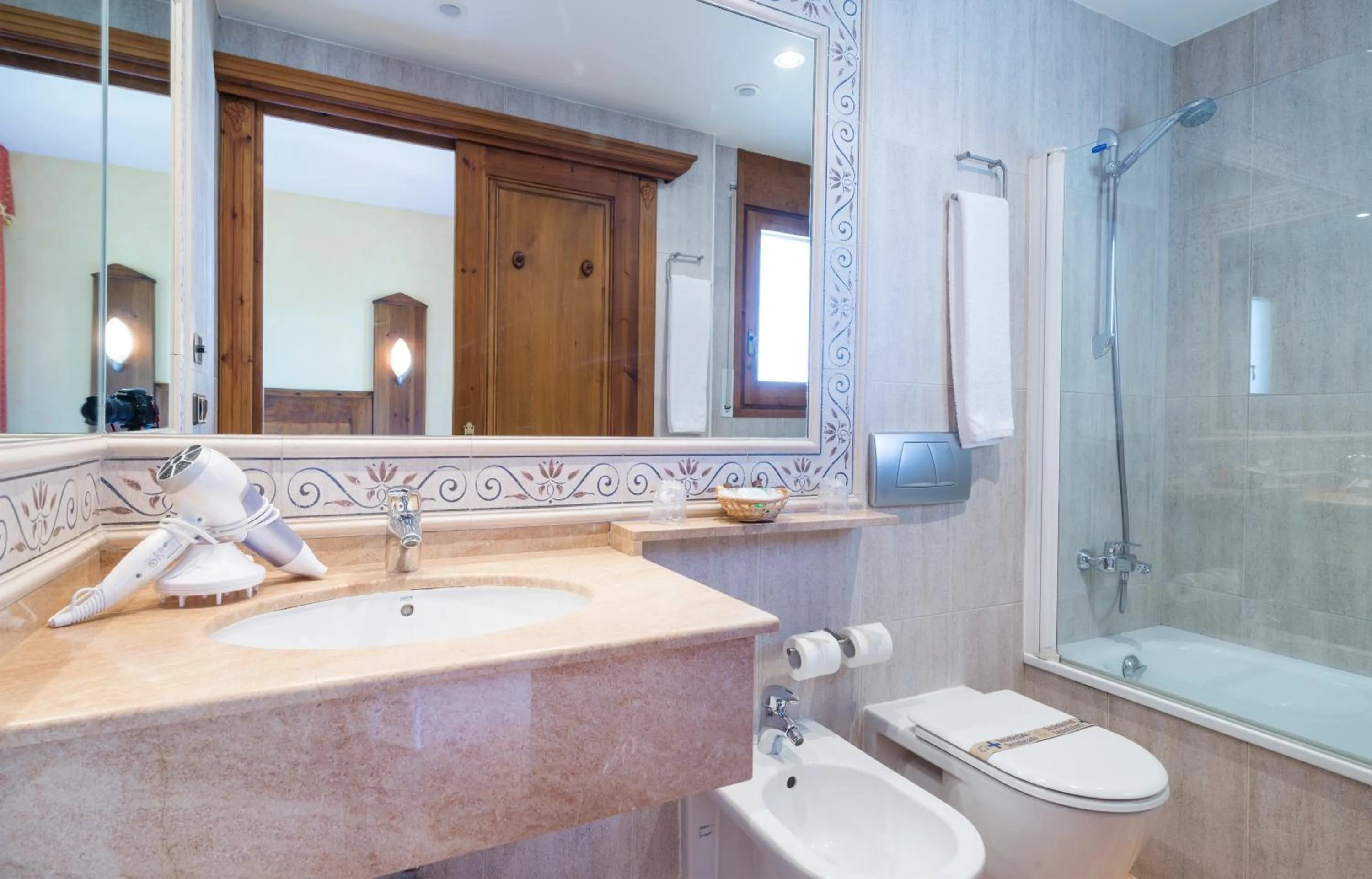 Bathroom in Hotel Restaurant Cal Petit