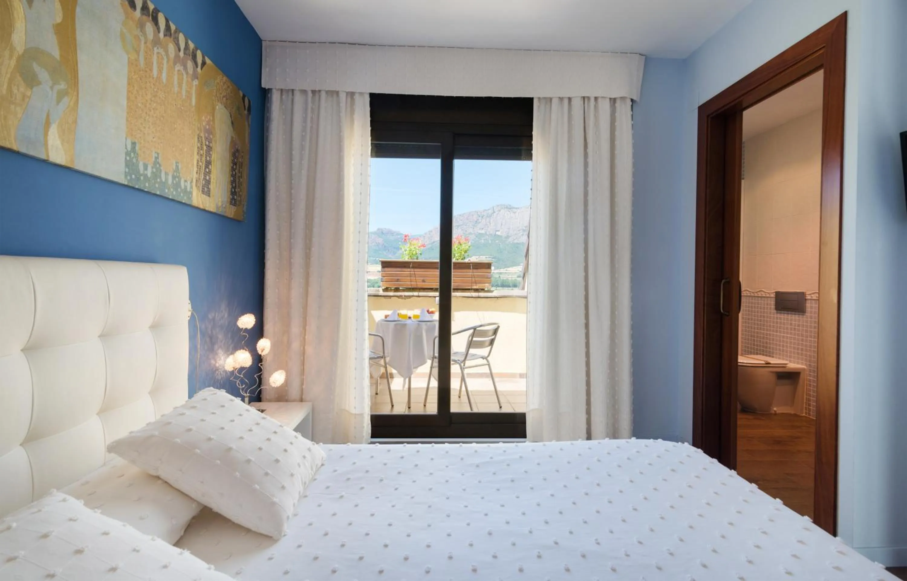 Bed in Hotel Restaurant Cal Petit