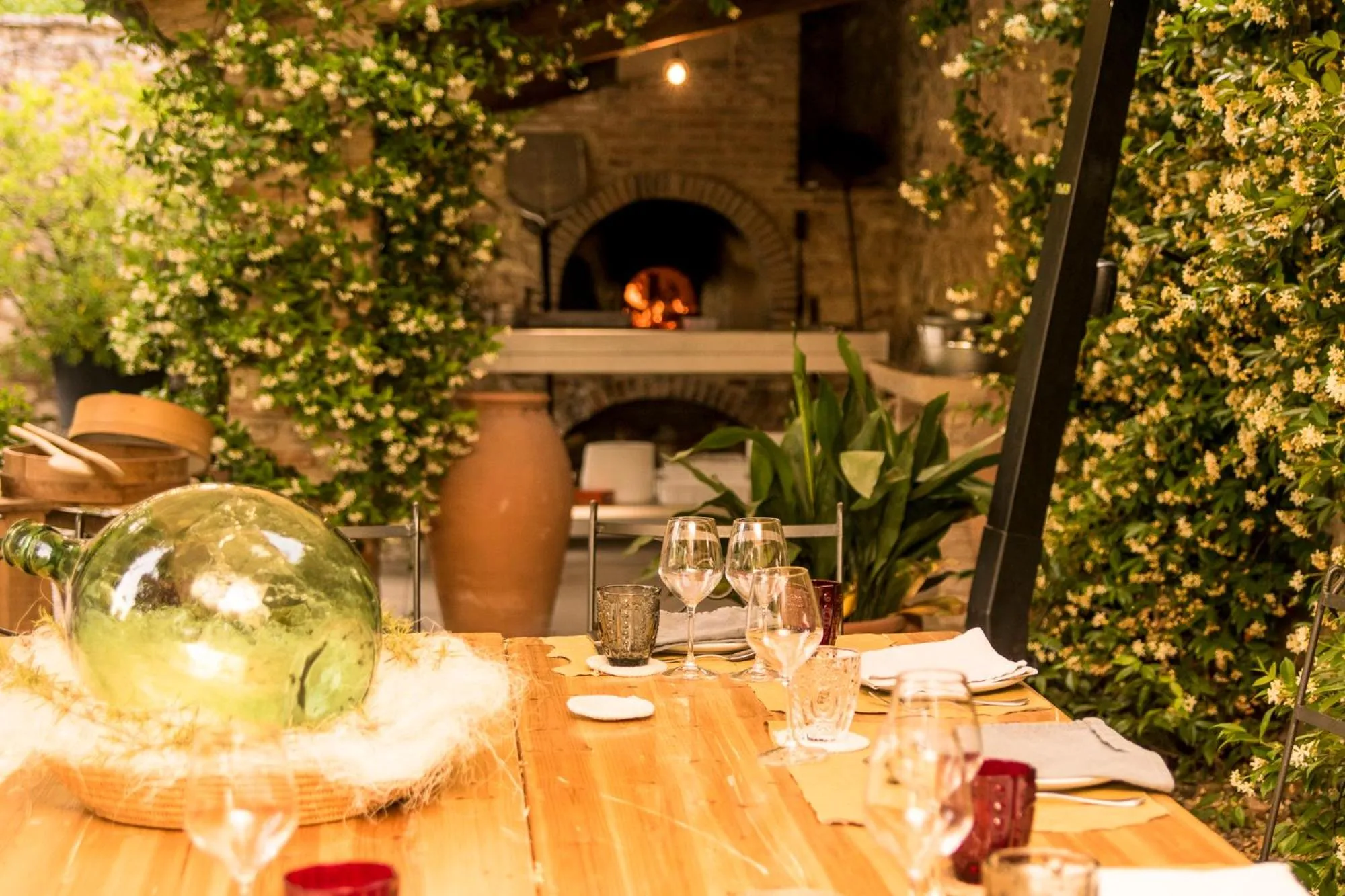 Patio in La Barchessa di Villa Pisani