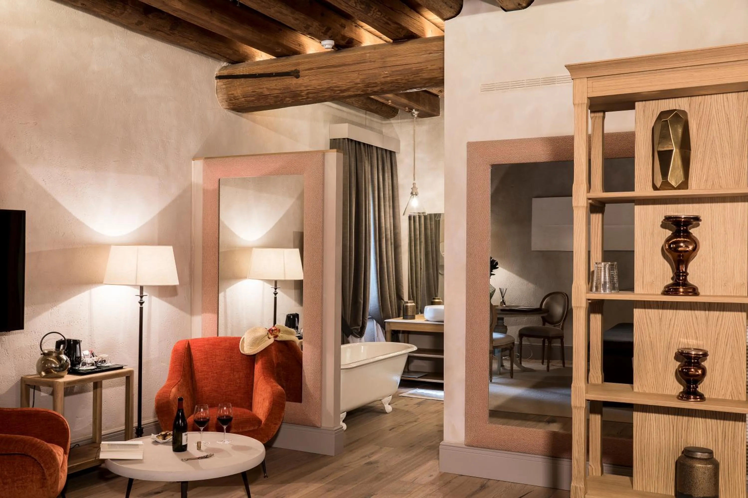 Living room in La Barchessa di Villa Pisani