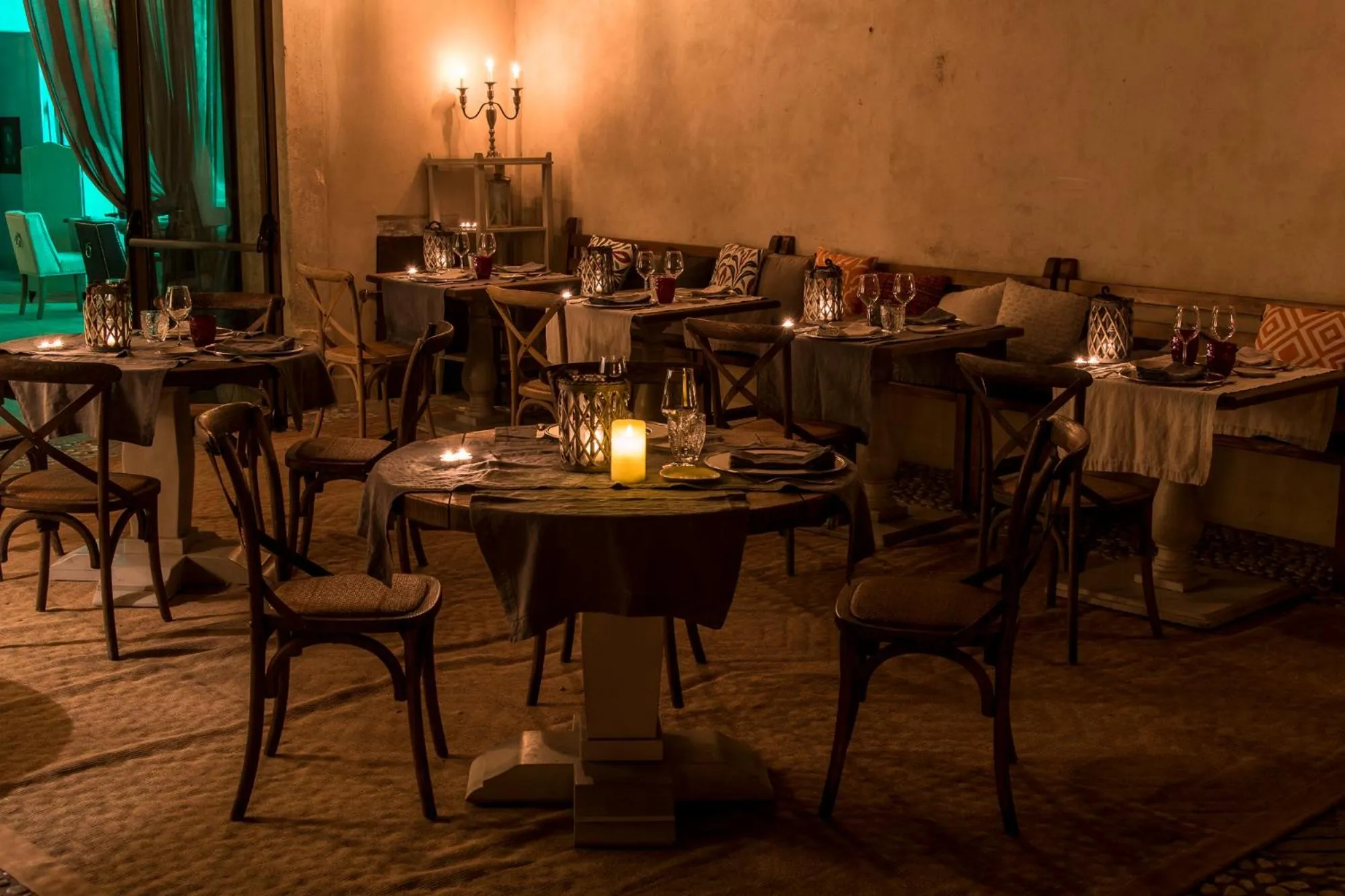 Patio in La Barchessa di Villa Pisani