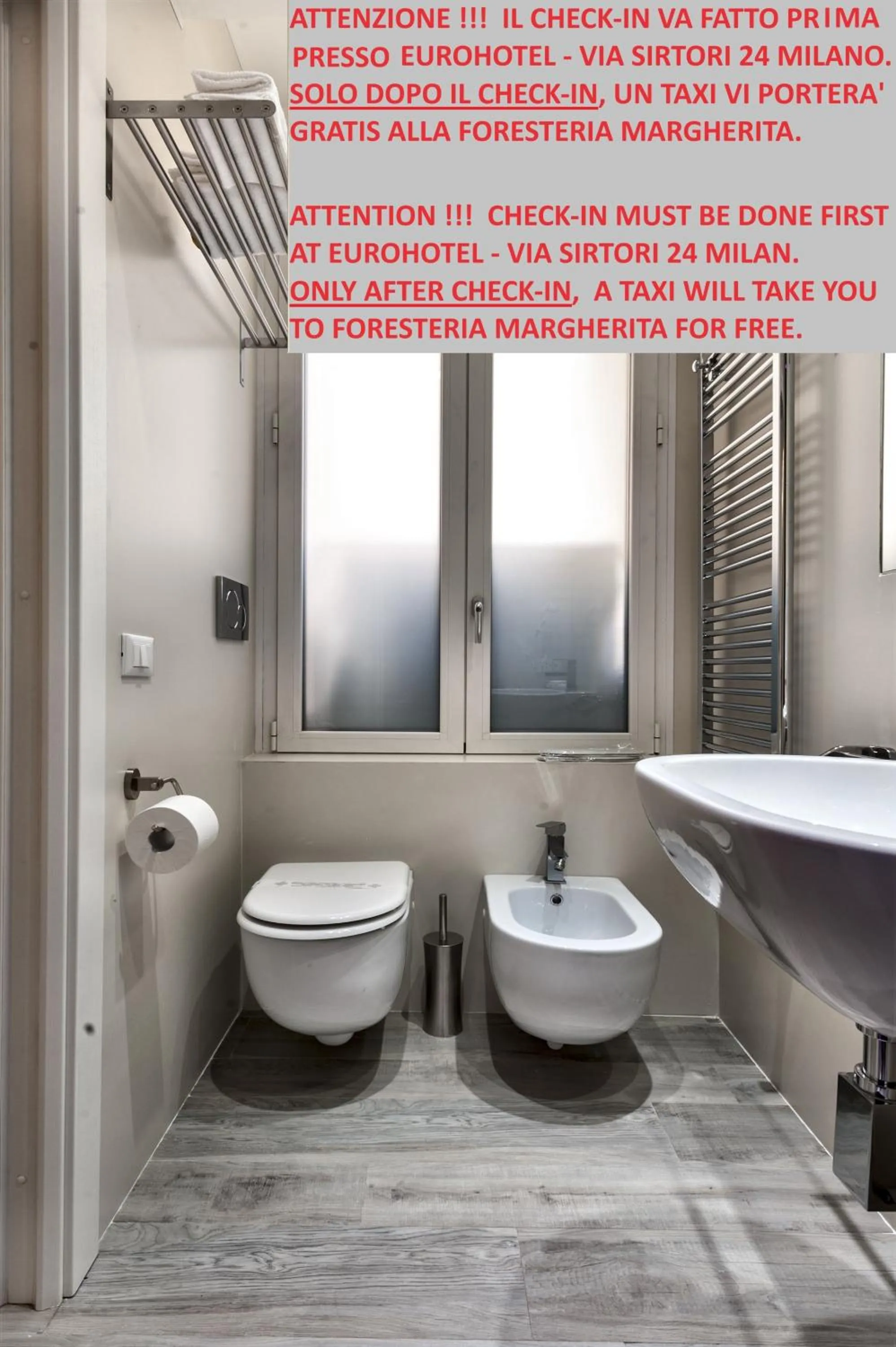 Toilet in Guesthouse Foresteria Margherita Milano