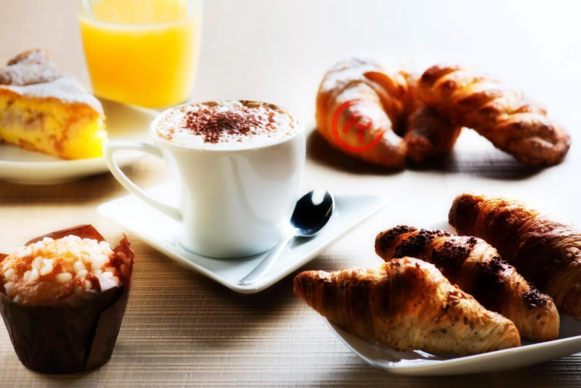 Italian breakfast in B&B Rossini