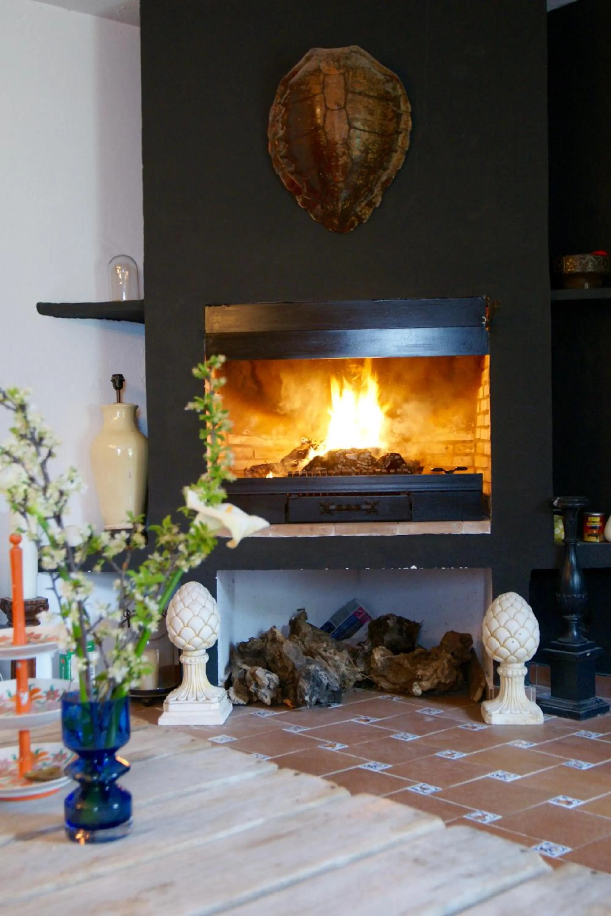 Communal lounge/ TV room in Finca Mil Estrellas