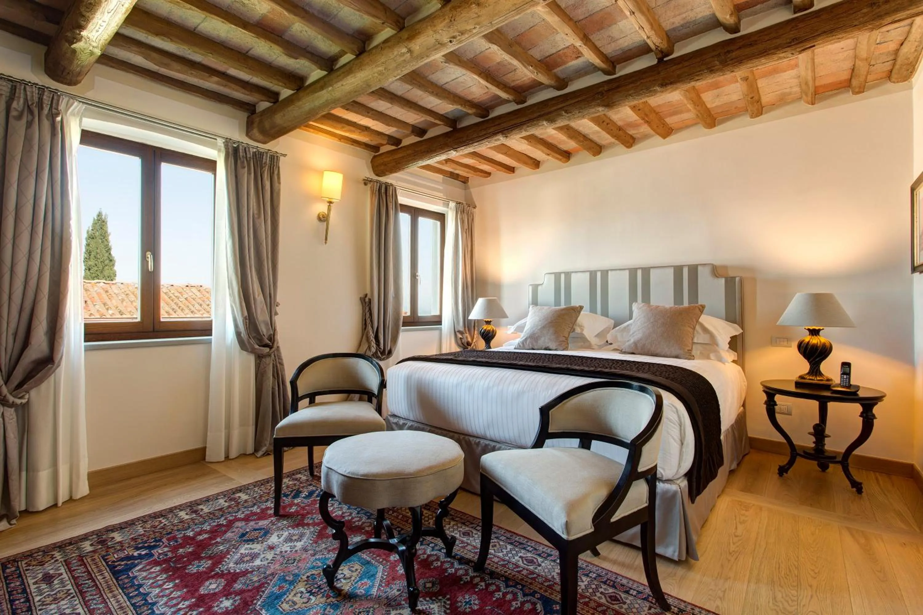 Bedroom, Bed in Villa Le Calvane