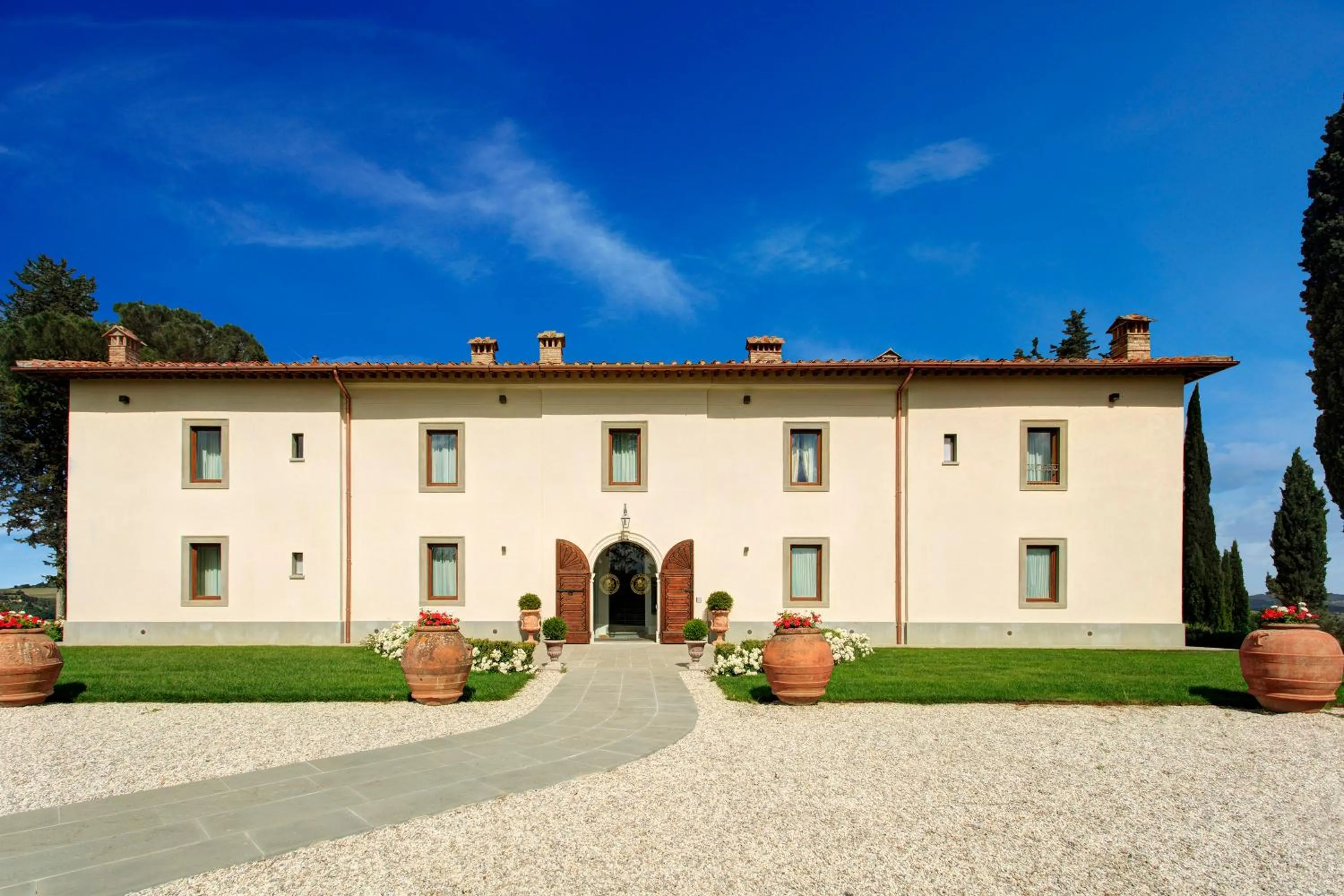 Facade/entrance in Villa Le Calvane