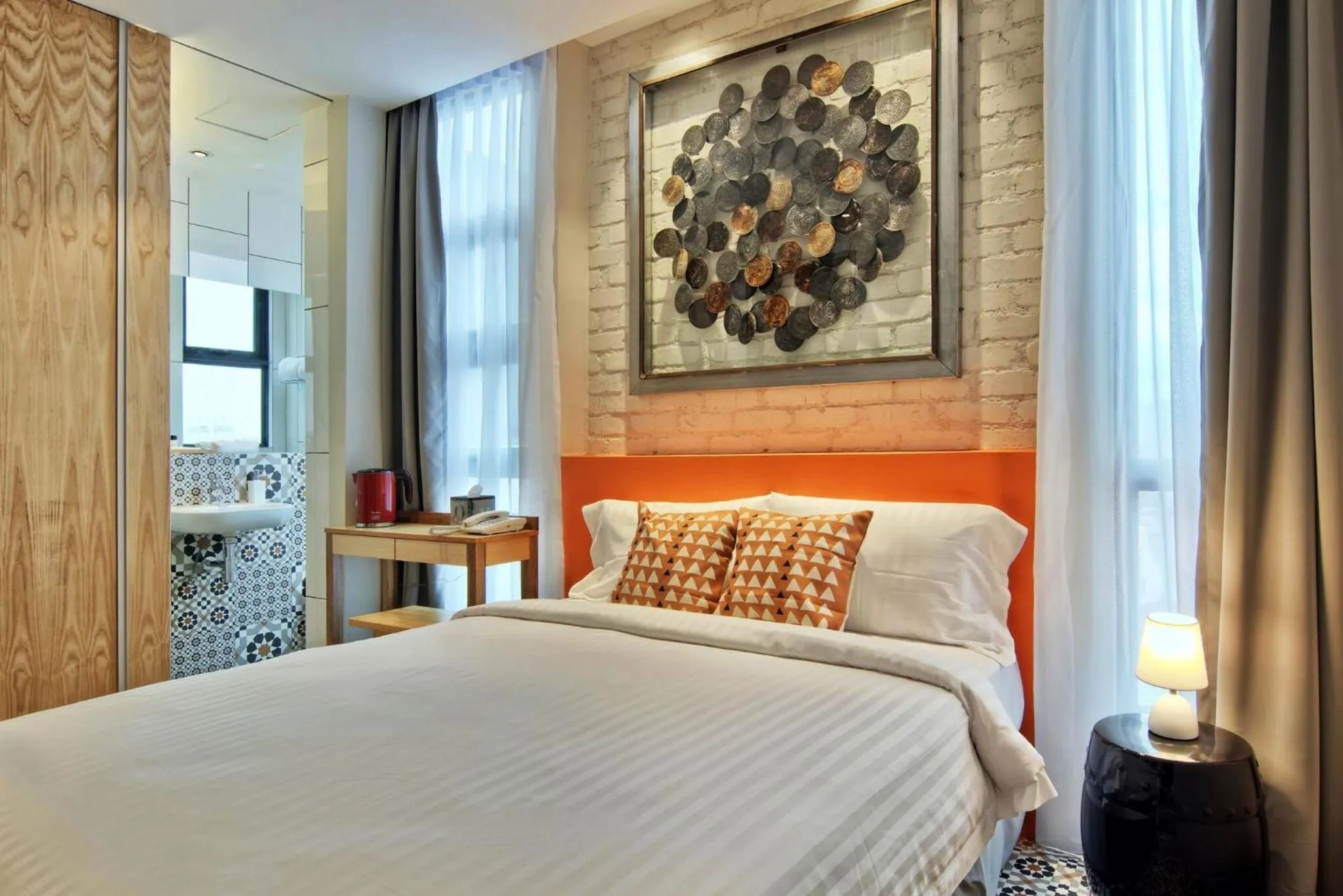 Bed in Timez Hotel Melaka