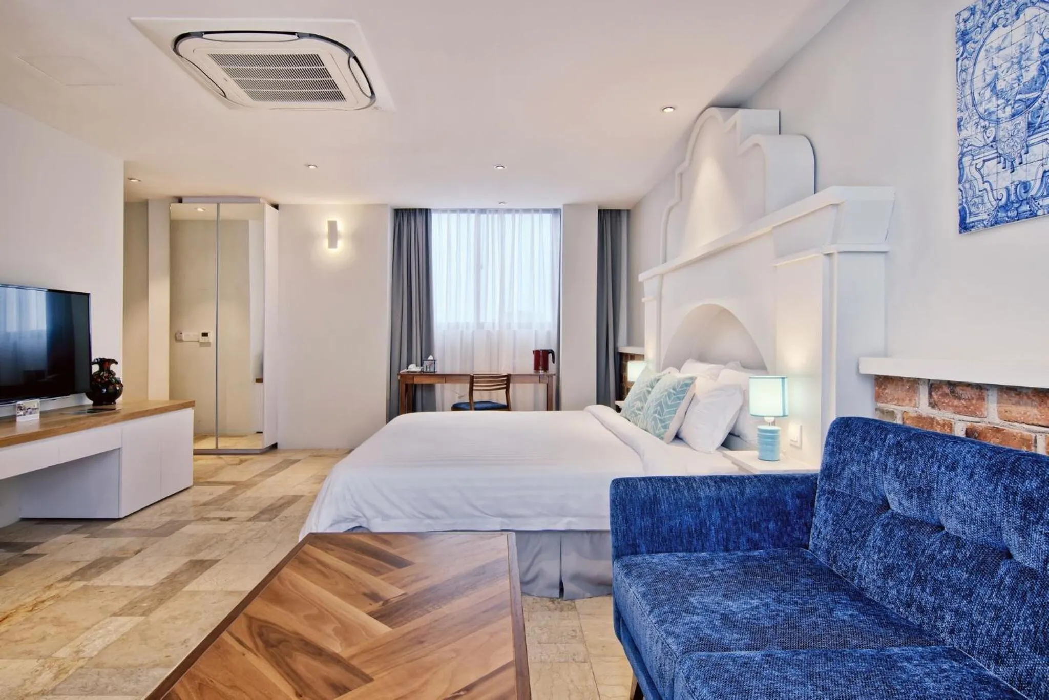 Bed in Timez Hotel Melaka